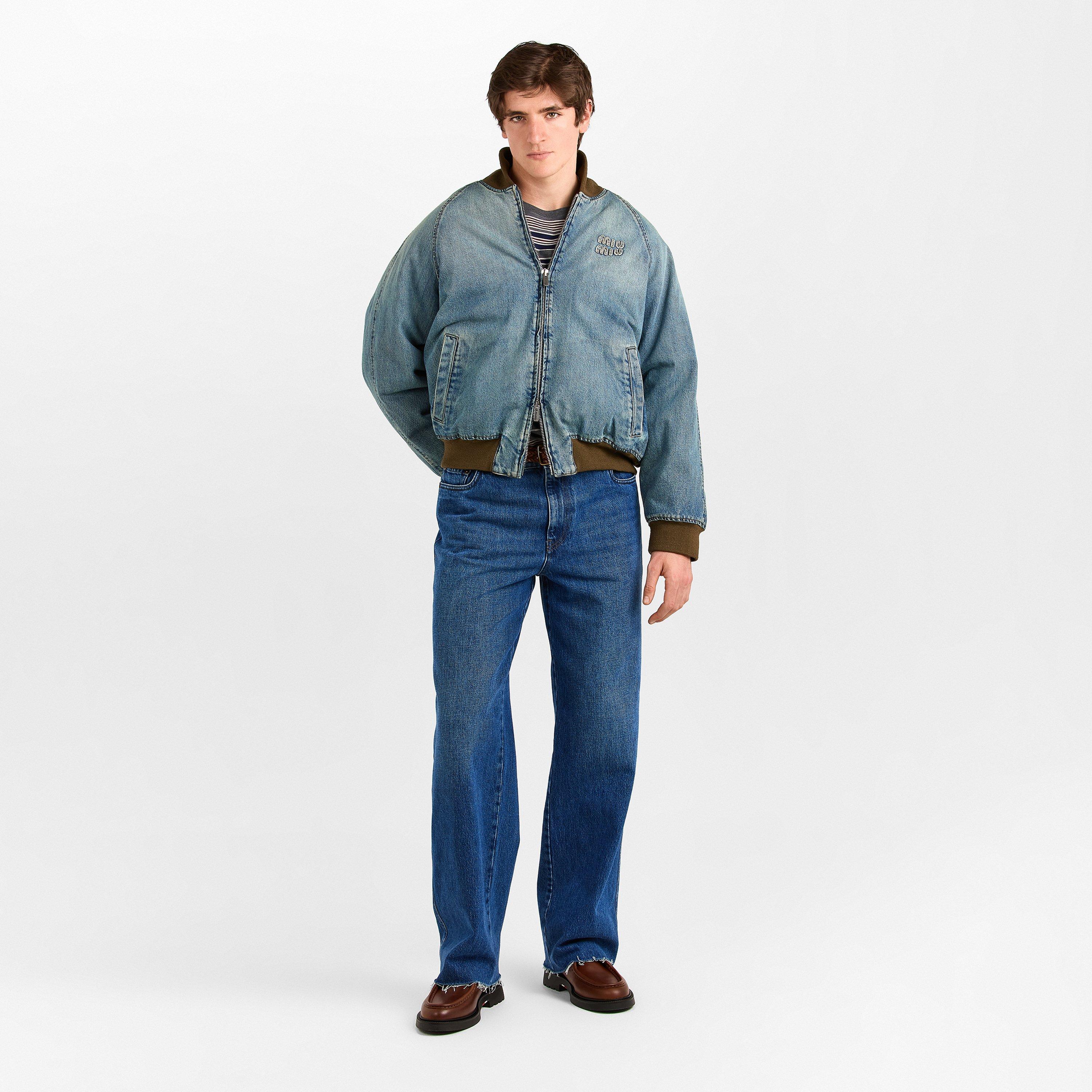 Bleu - Miu Miu - Mens Denim Blouson Jacket - 6
