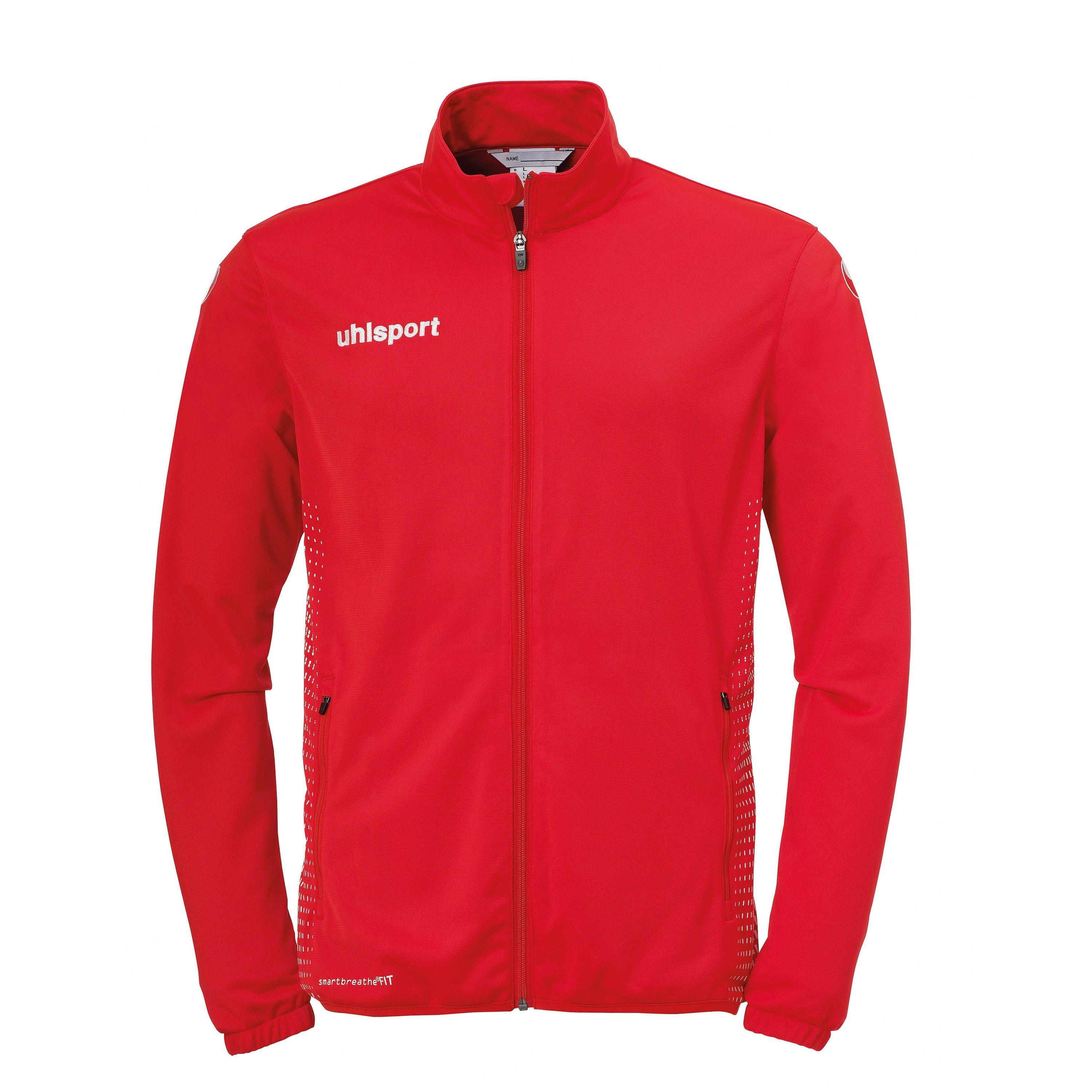 Crveno/Bijelo - Uhlsport - Men's Score Classic Long Sleeve Performance Training Jacket - 1