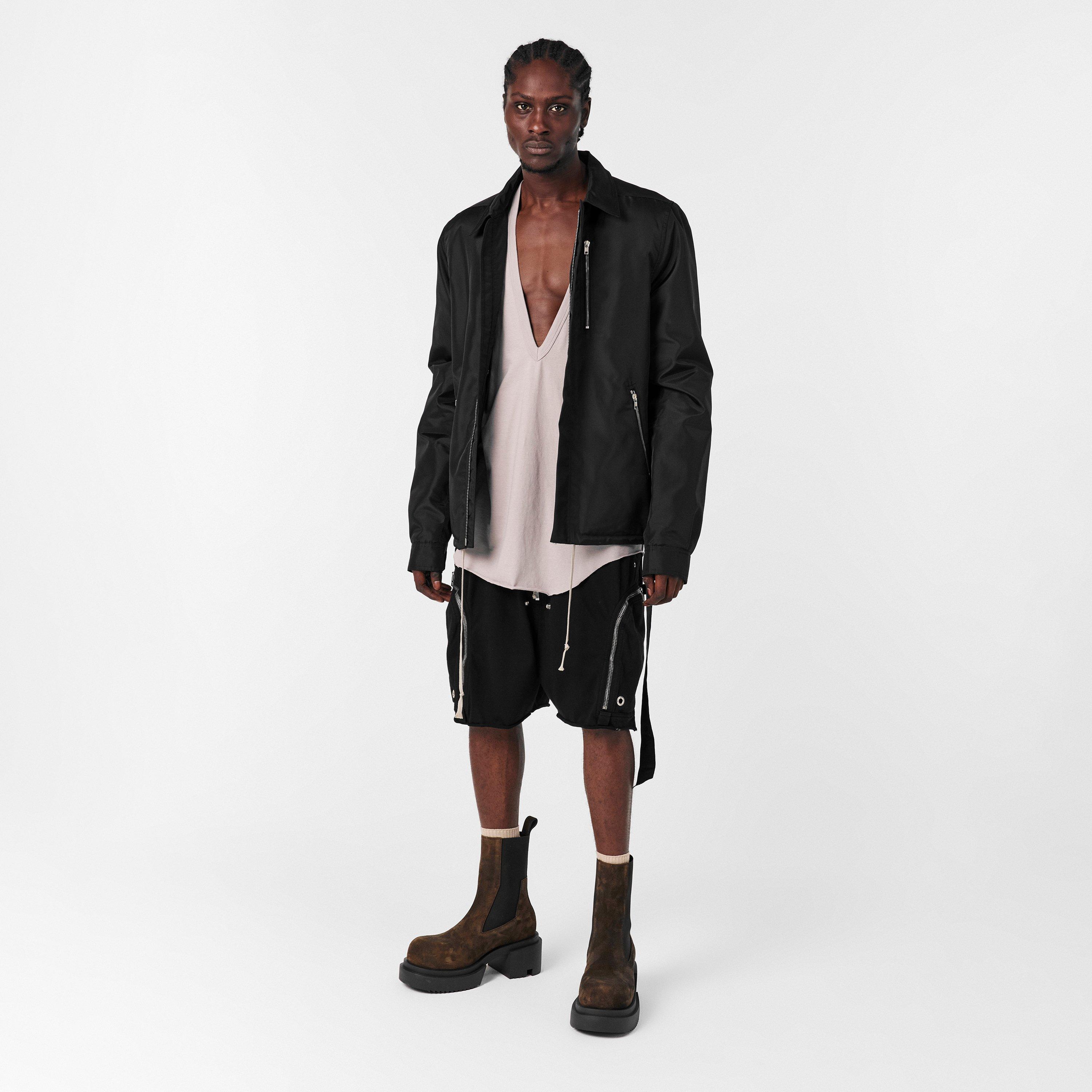 Black 09 - Rick Owens Drkshdw - Men's Structural Overshirt - 6