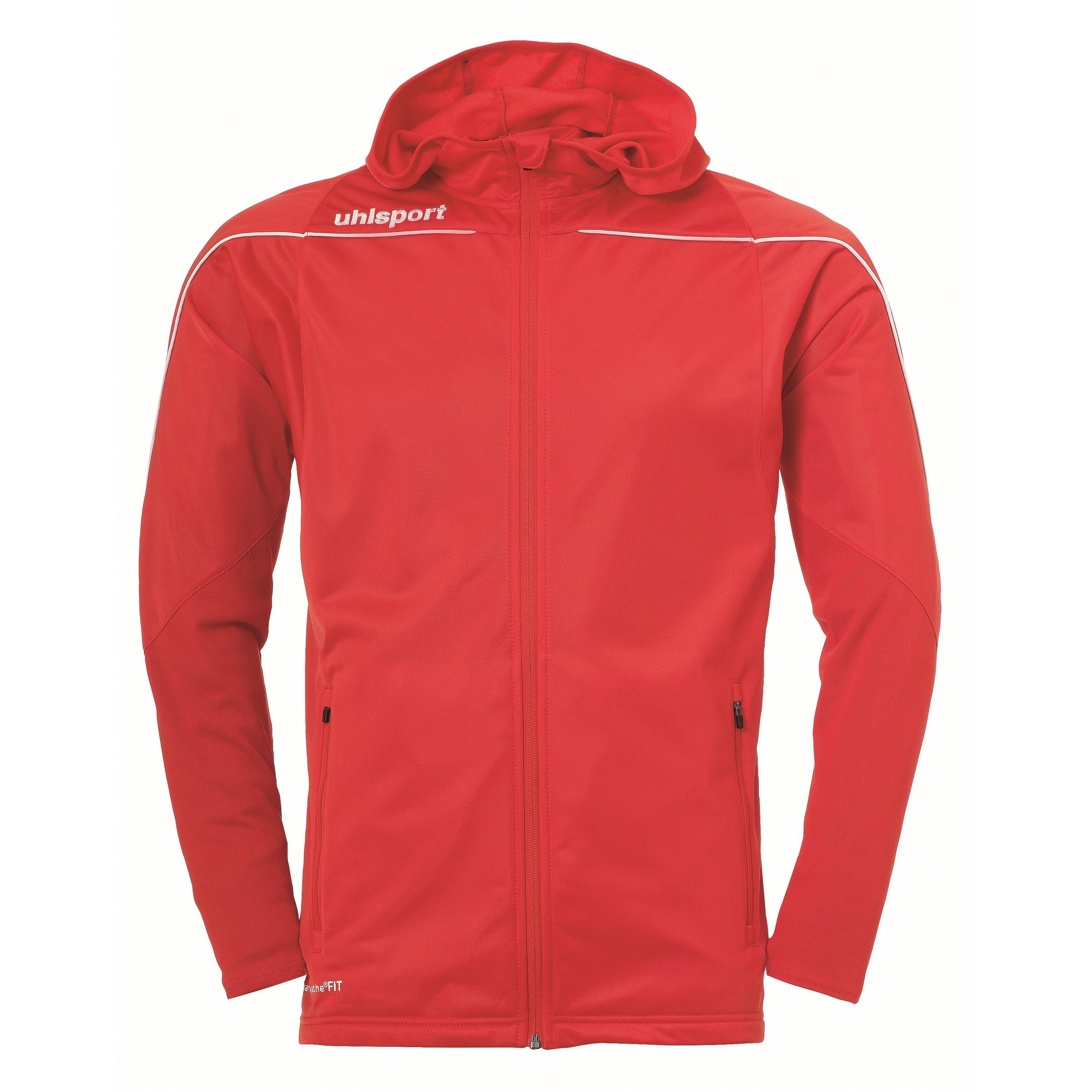 Uhlsport Men's Stream 22 Performance Training Jacket - Red/White - Medium