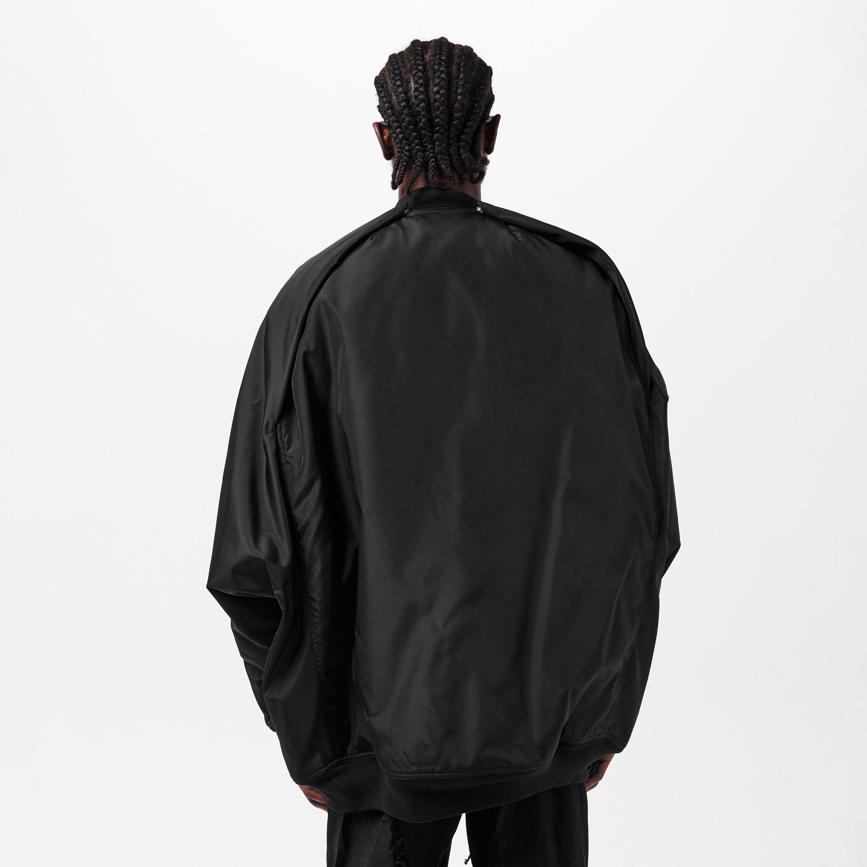 Black 09 - Rick Owens Drkshdw - Men's Peter Structured Shoulders Bomber Jacket - 4