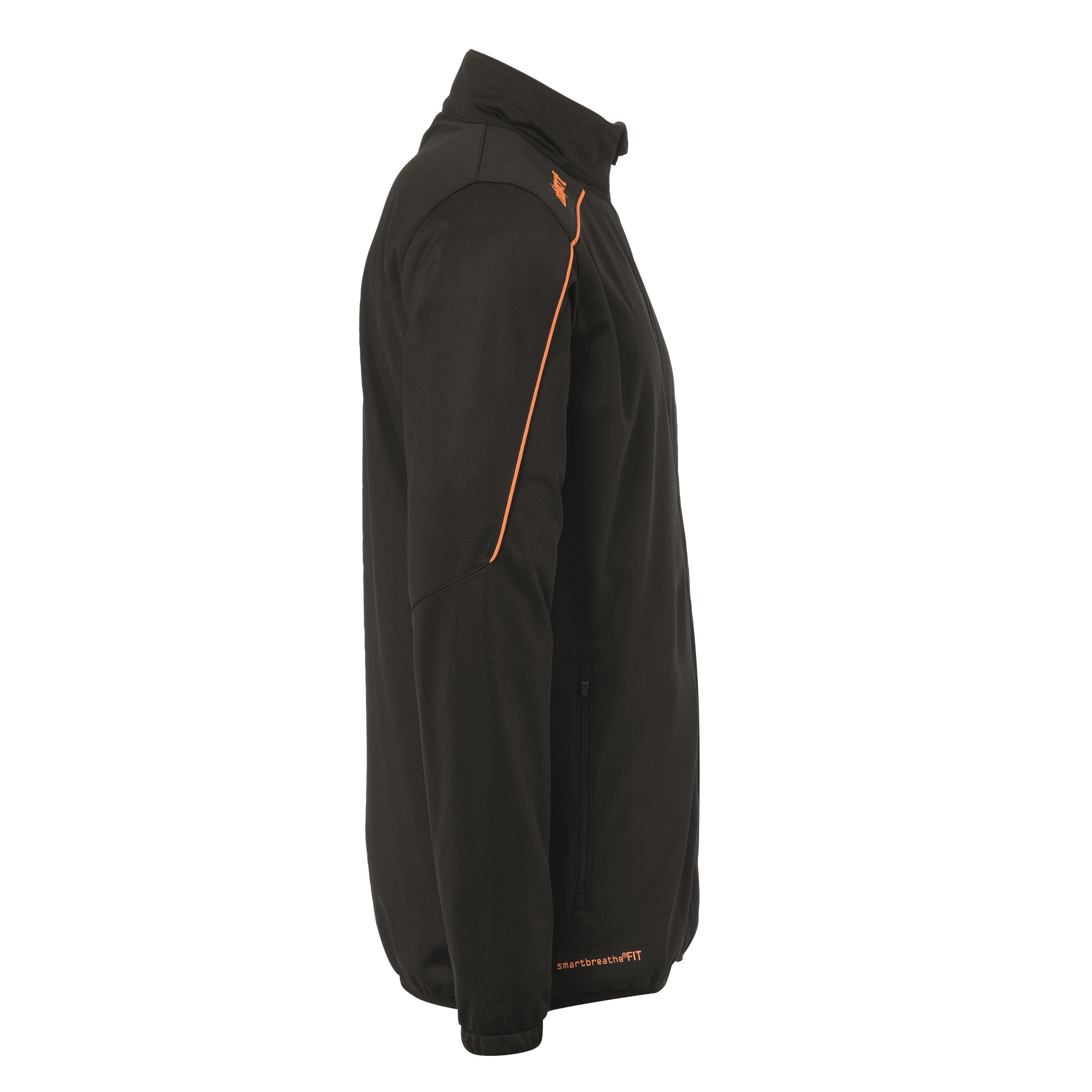 Black/Orange - Uhlsport - Men's Stream 22 Classic Moisture-Wicking Performance Training Jacket - 4