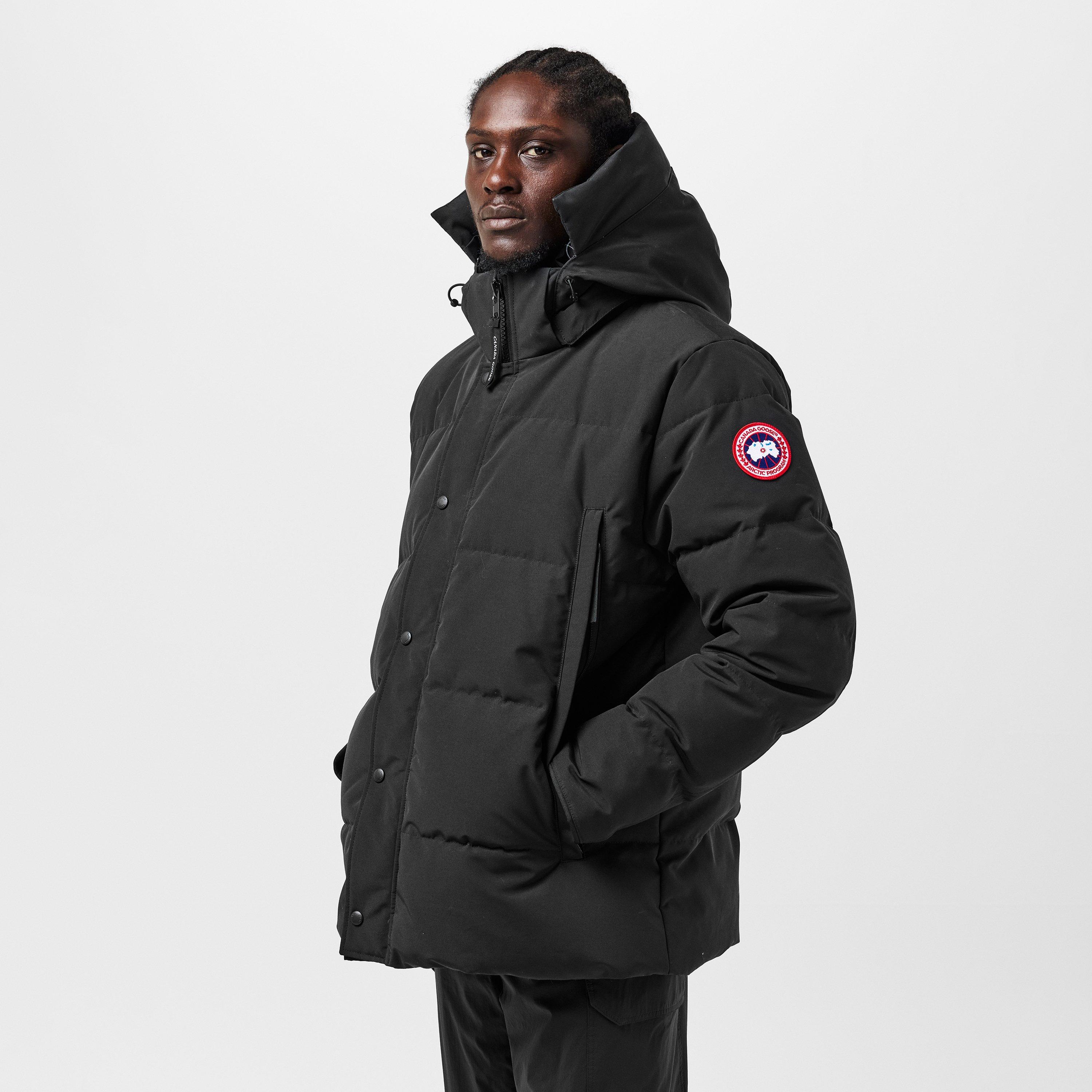 Black 9061 - Canada Goose - Men's Wyndham  Water Resistant Duck Down Slim Fit Parka - 3