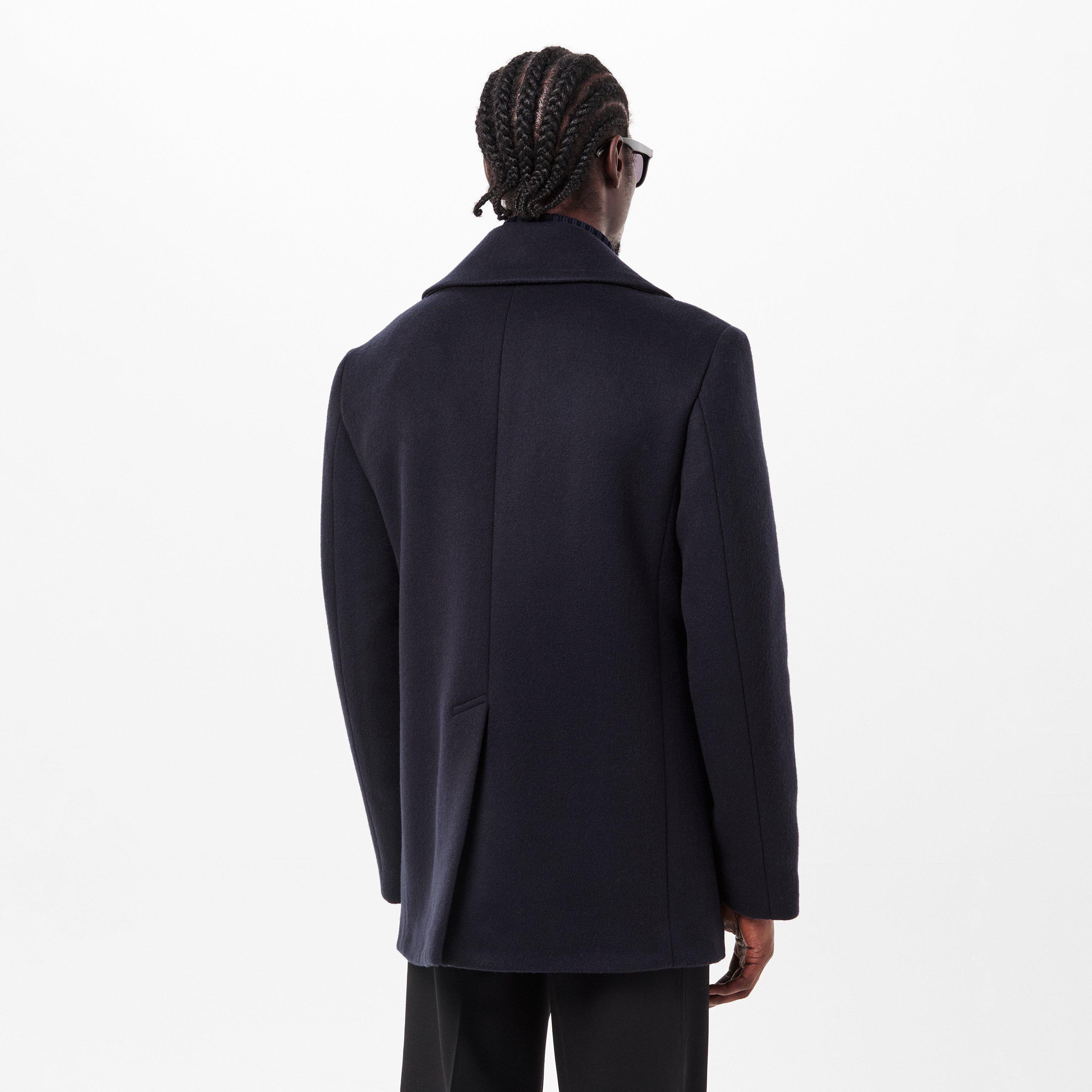 Navy - GIVENCHY - Men's Double-Breasted Peacoat - 4