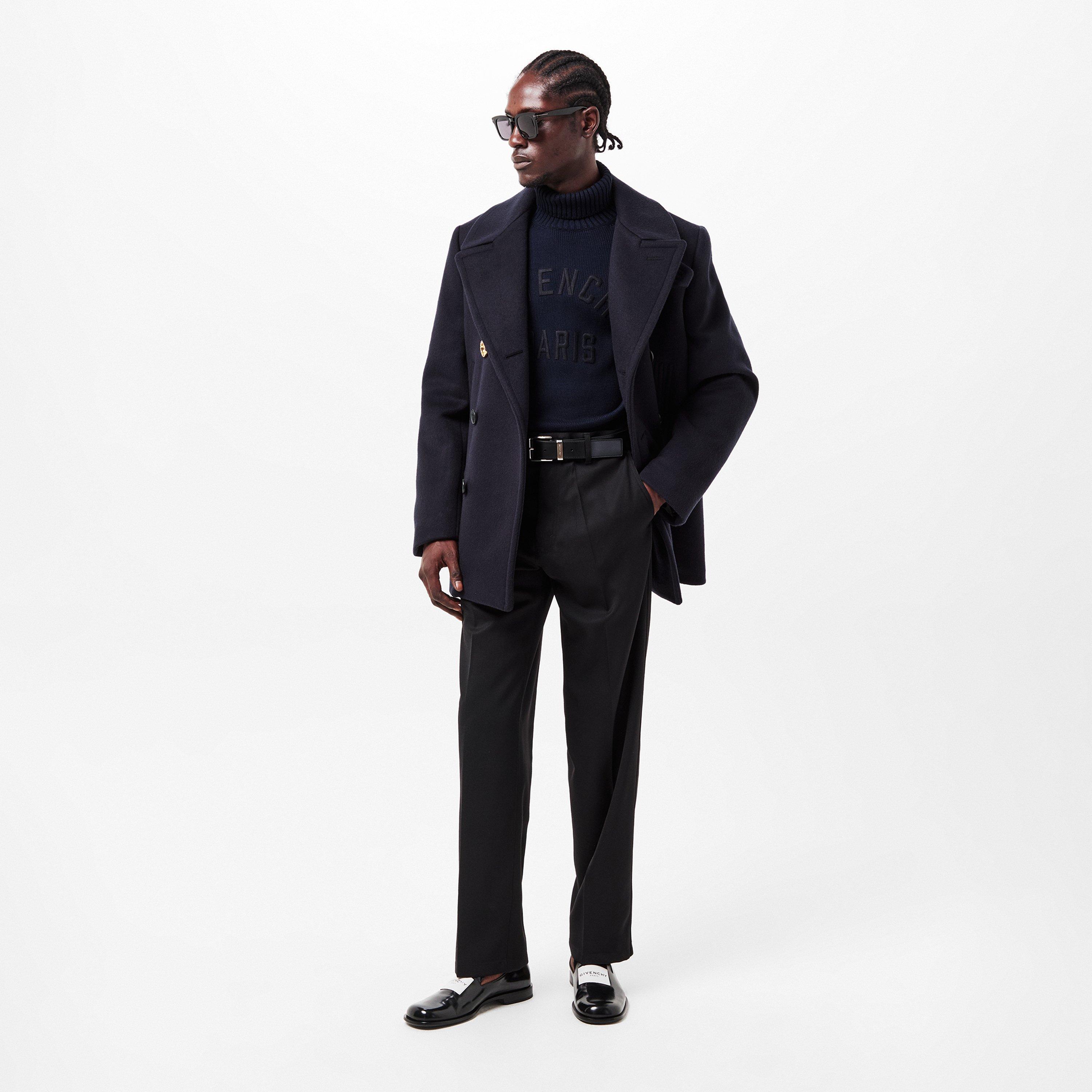 Navy - GIVENCHY - Men's Double-Breasted Peacoat - 6