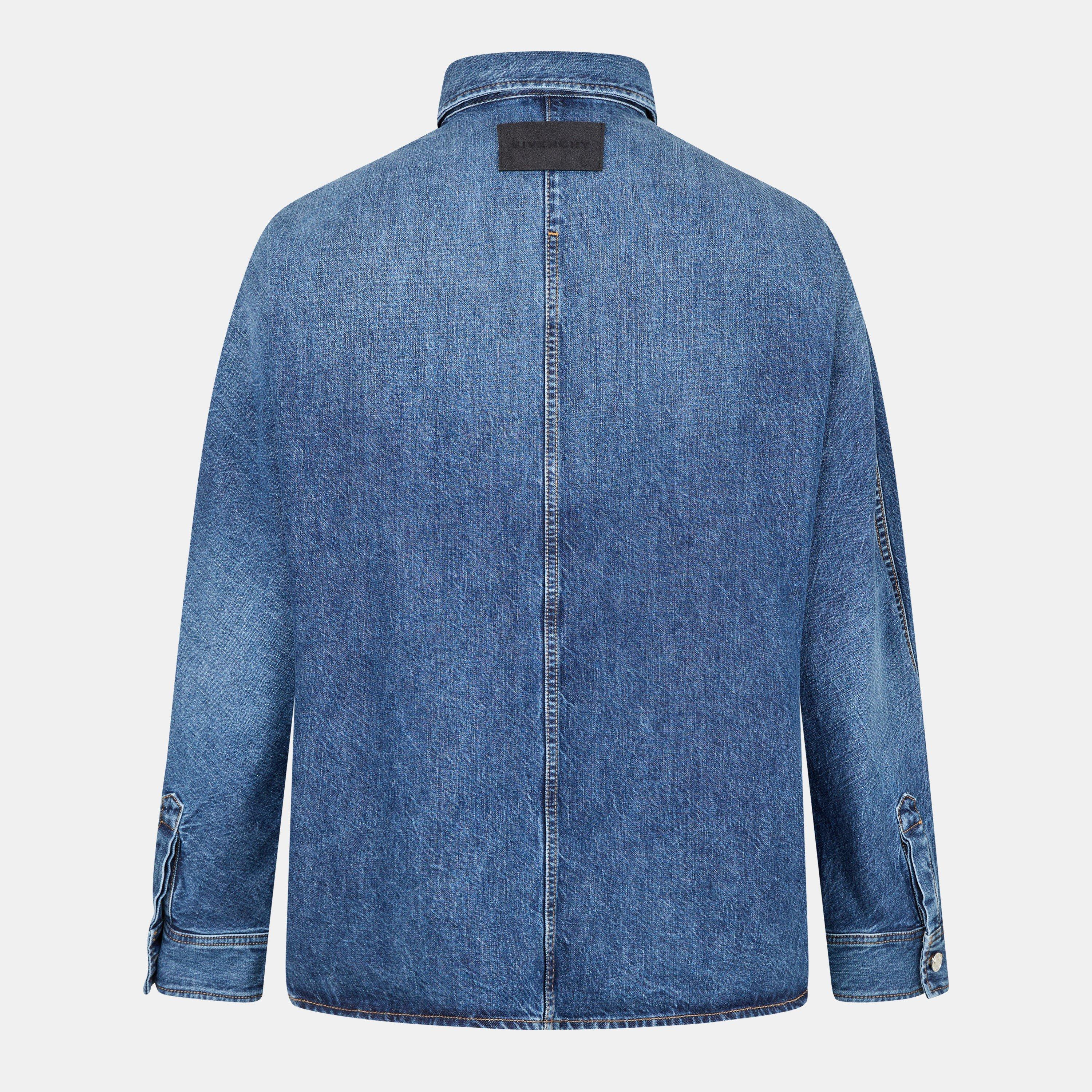 Blue - GIVENCHY - Men's  Tailored Overshirt - 2