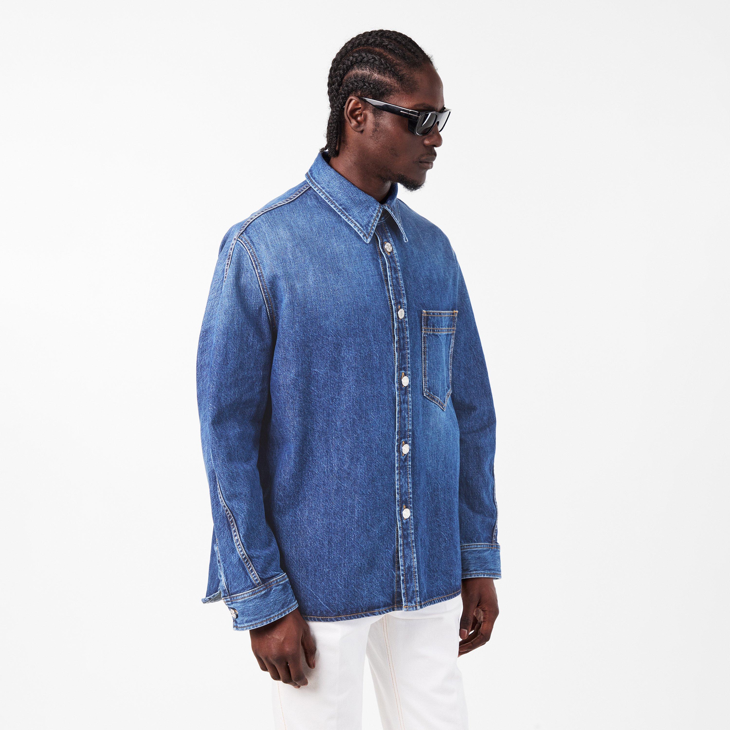 Blue - GIVENCHY - Men's  Tailored Overshirt - 3