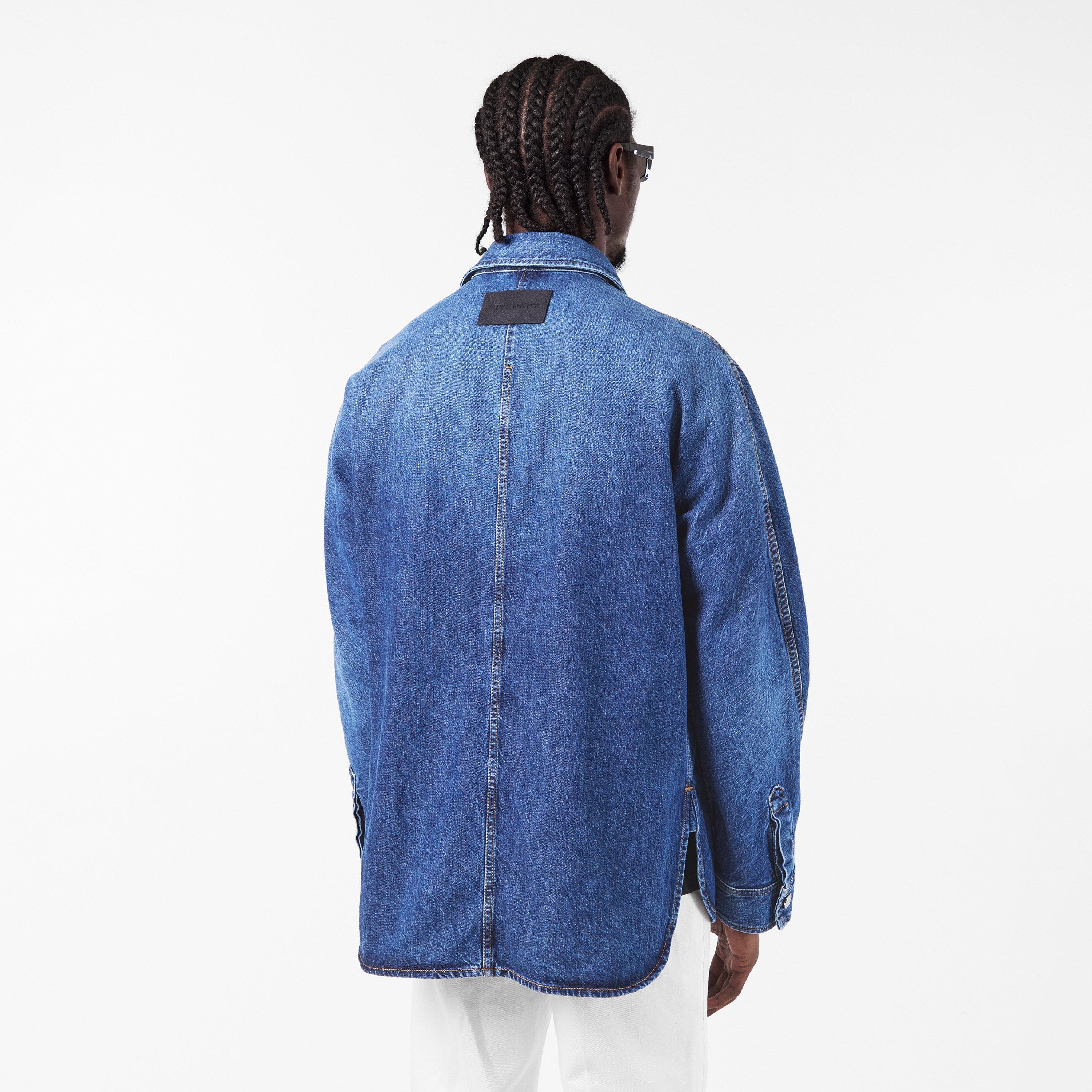 Blue - GIVENCHY - Men's  Tailored Overshirt - 4
