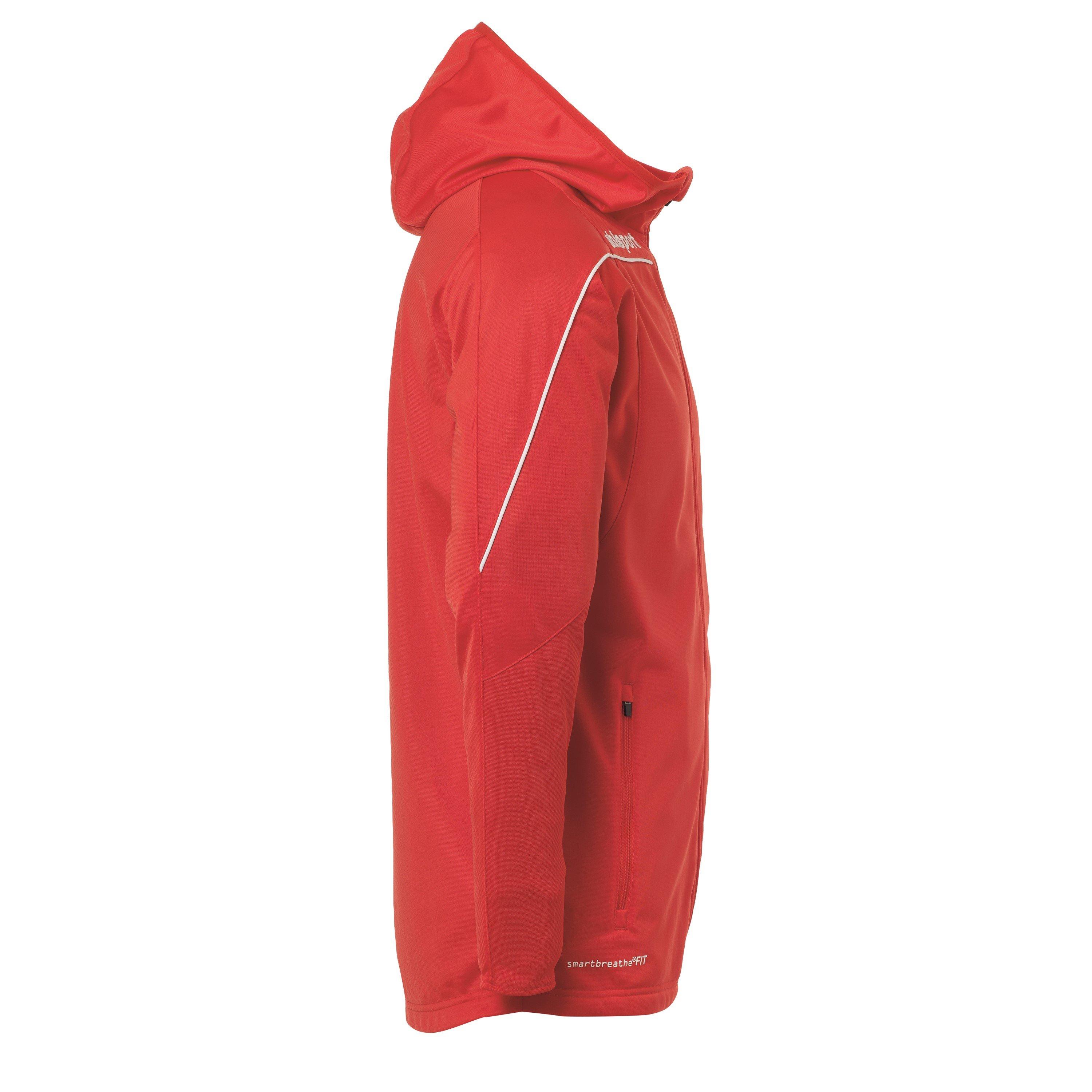 Rood/Wit - Uhlsport - Kids' Stream 22 Hooded Performance Training Jacket - 4