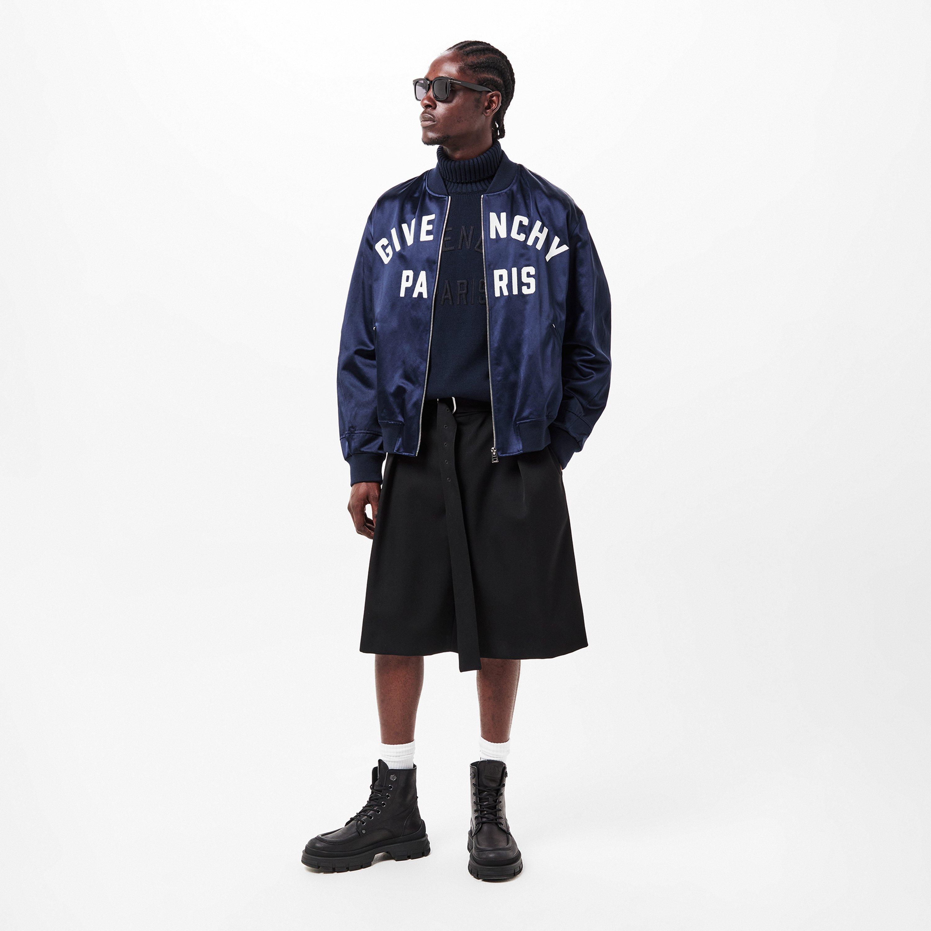 Navy - GIVENCHY - Men's  Structured Fit Bomber Jacket - 6