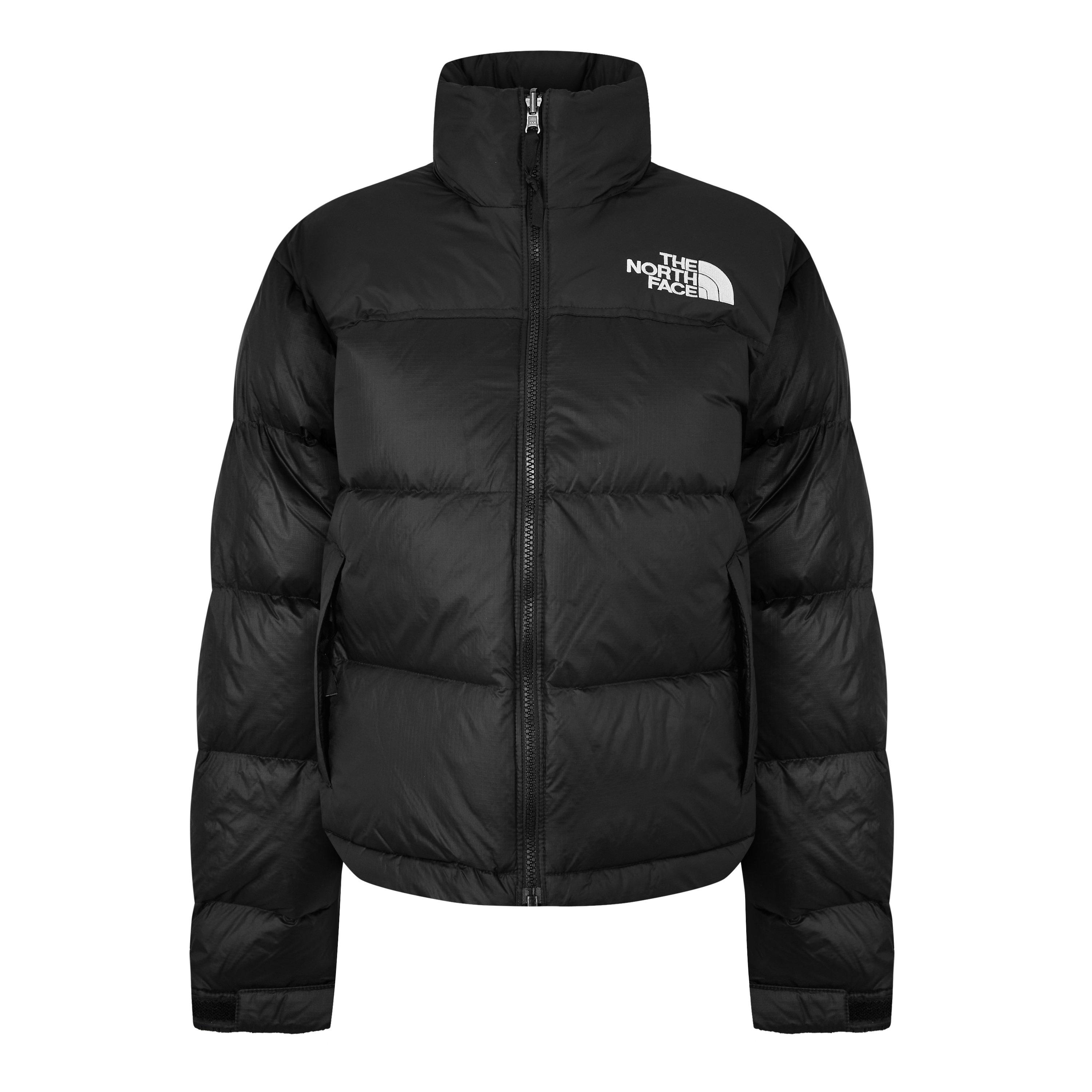TNF Black - The North Face - Womens 1996 Retro Nuptse Water Resistant Goose Down Short Puffer Jacket - 1
