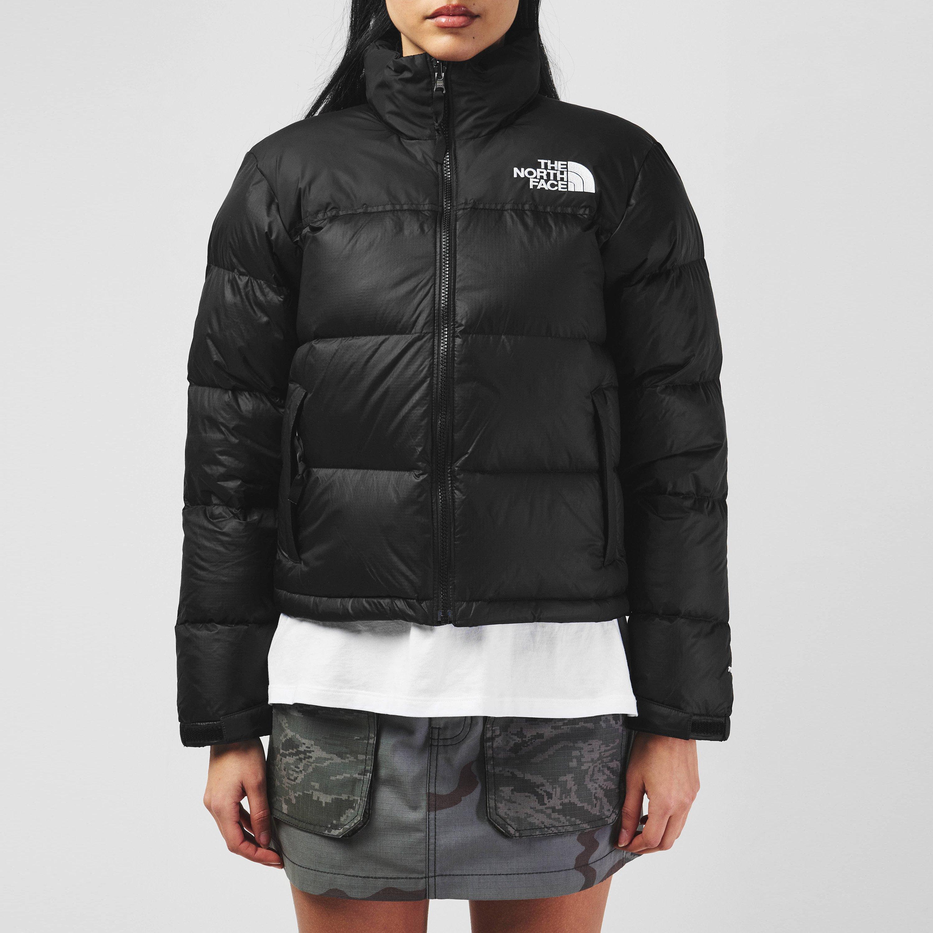 TNF Black - The North Face - Women's 1996 Retro Nuptse Water Resistant Goose Down Short Puffer Jacket - 3