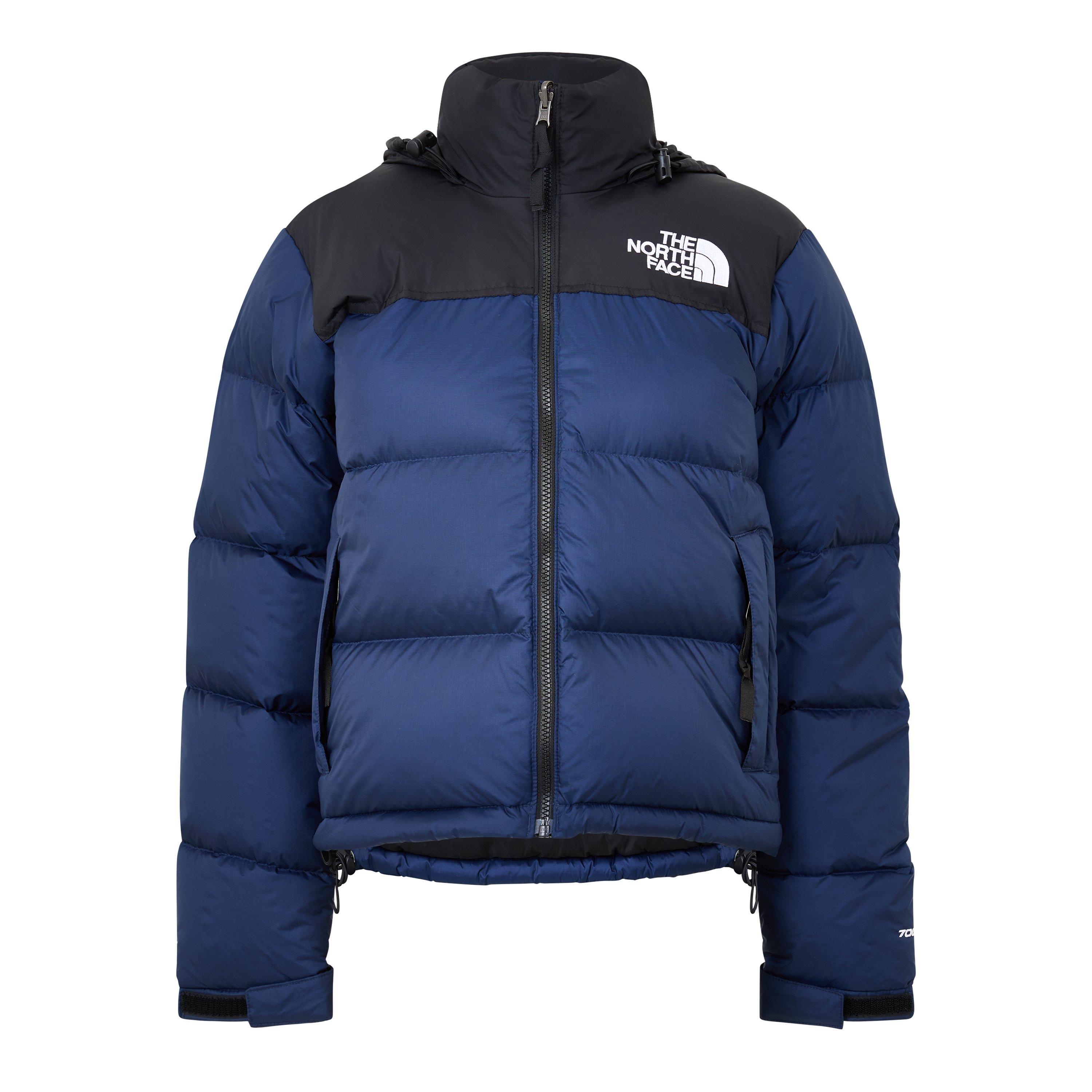 The North Face Womens 1996 Retro Nuptse Water Resistant Goose Down Short Puffer Jacket