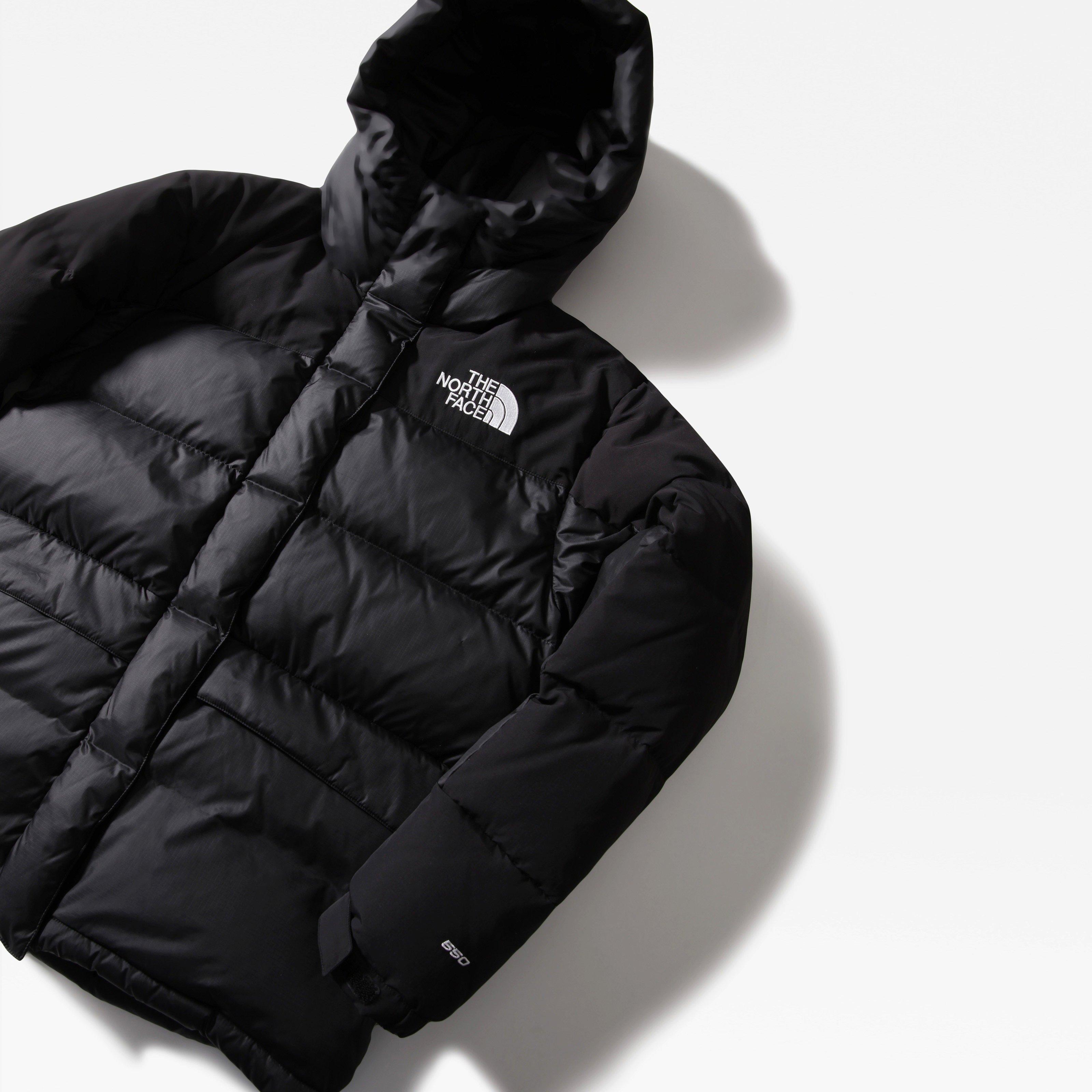 TNF Black - The North Face - Women's Himalayan Water Resistant 550-Fill Goose Down Hooded Oversized Fit Short Puffer Jacket - 10