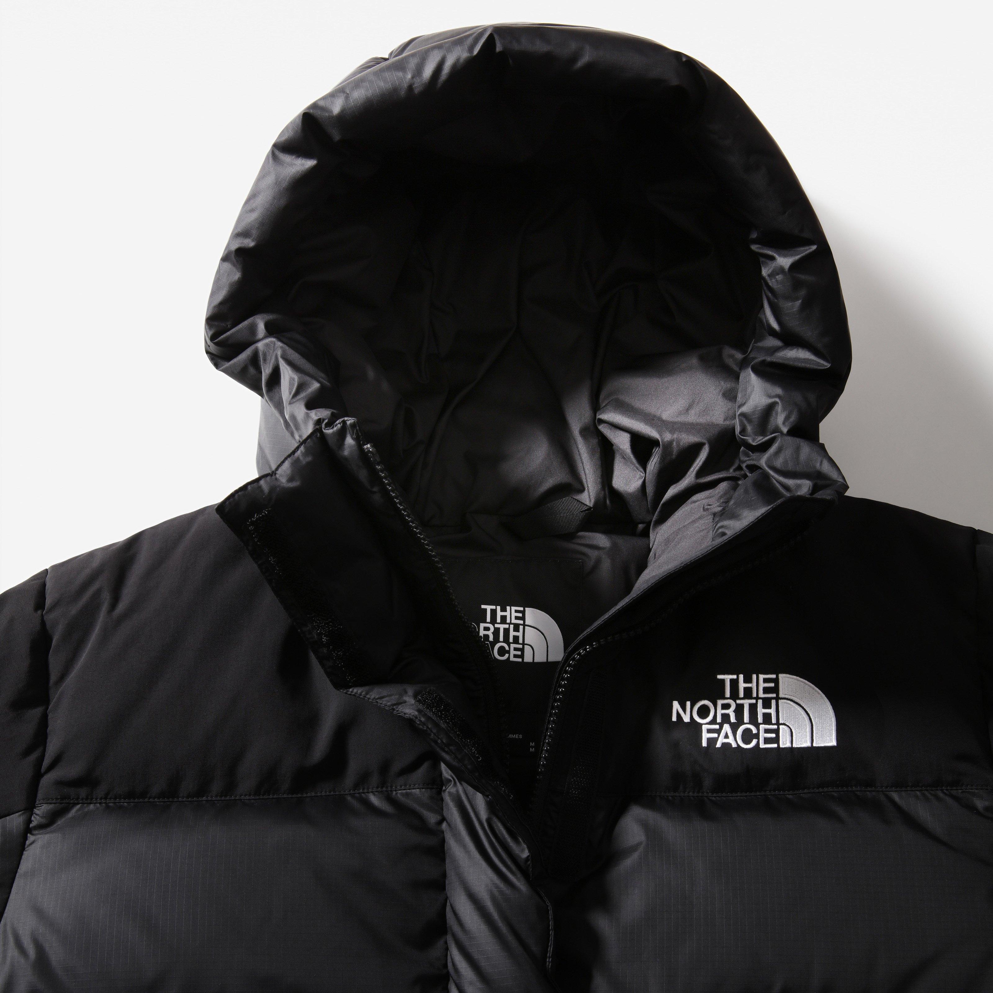 Black - The North Face - Women's Himalayan Water Resistant 550-Fill Goose Down Hooded Oversized Fit Short Puffer Jacket - 3