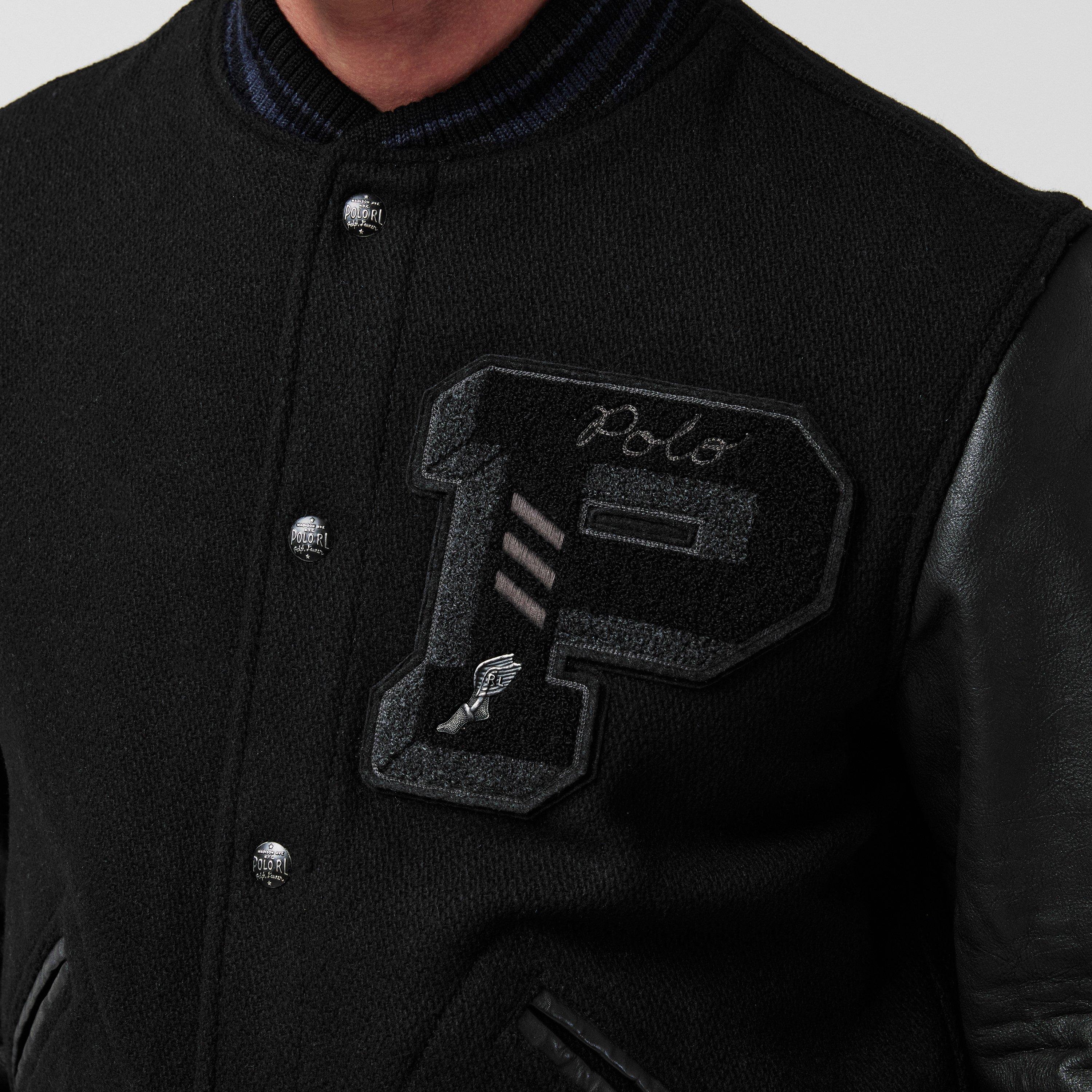 Polo Black - Polo Ralph Lauren - Men's Bomber Varsity Jacket - 5
