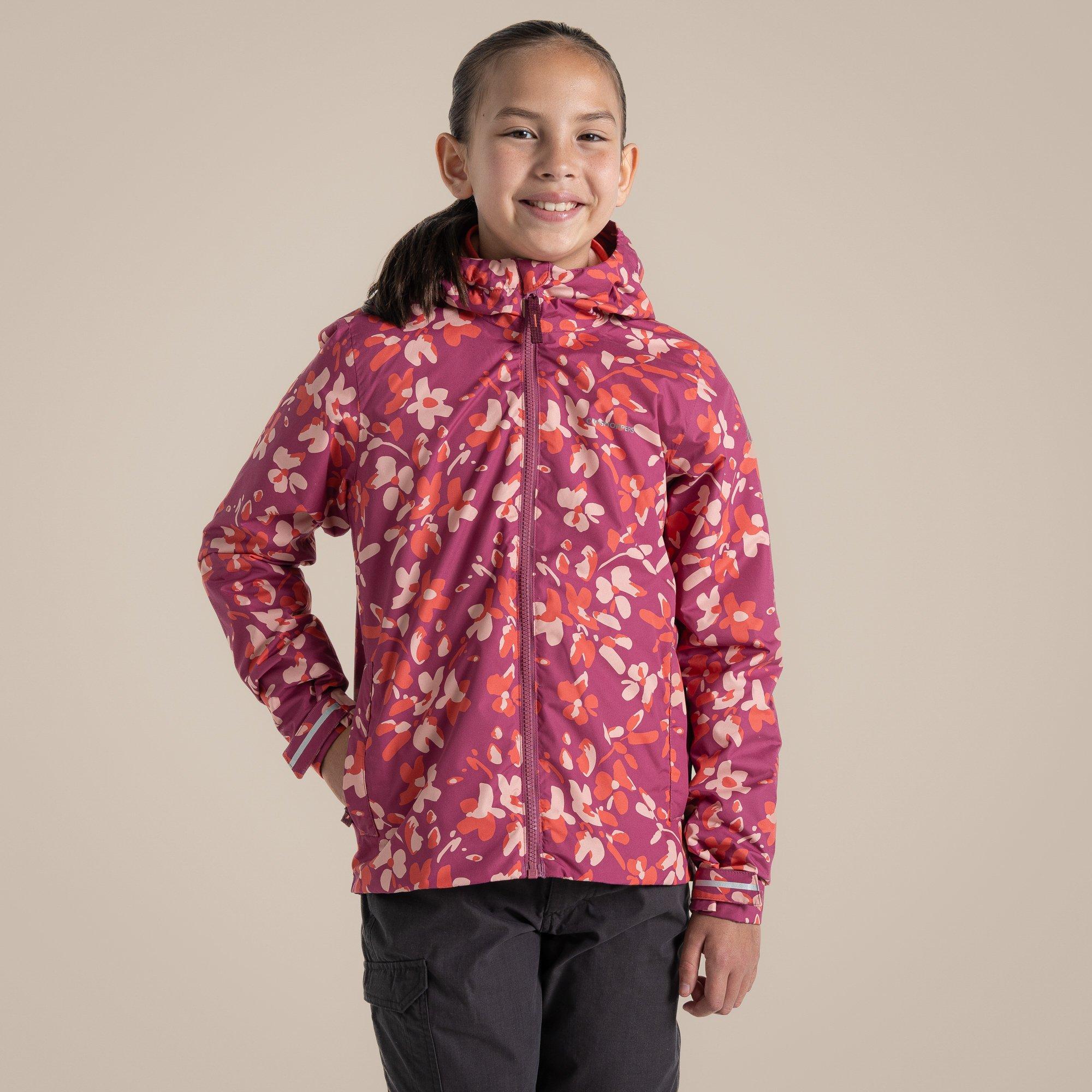 DuskHibPrint - Craghoppers - Unisex Kids' Sylvie Rain Anorak - 1