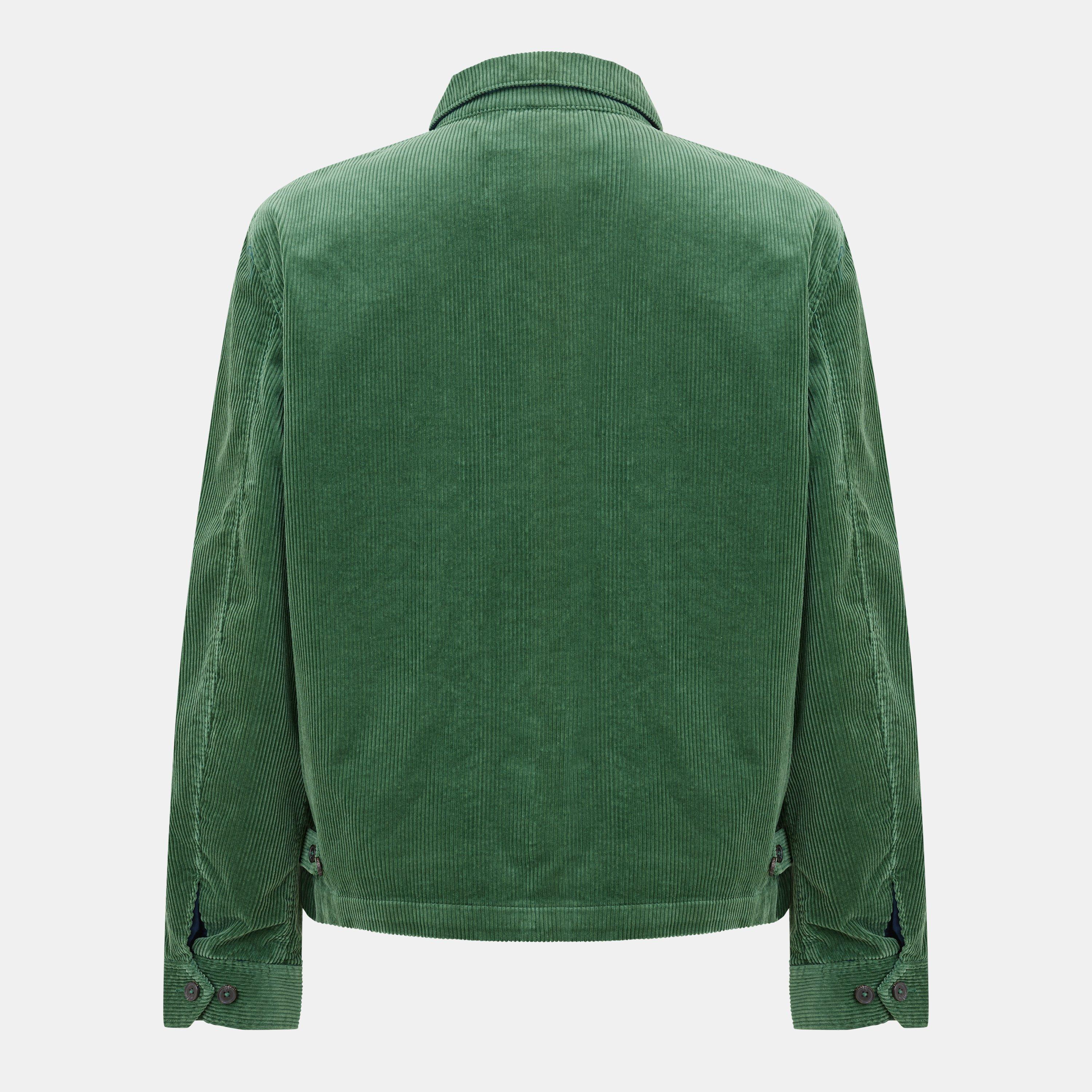 Meadow Green - Polo Ralph Lauren - Men's WaleCord Textured Weather-Resistant Windbreaker - 2