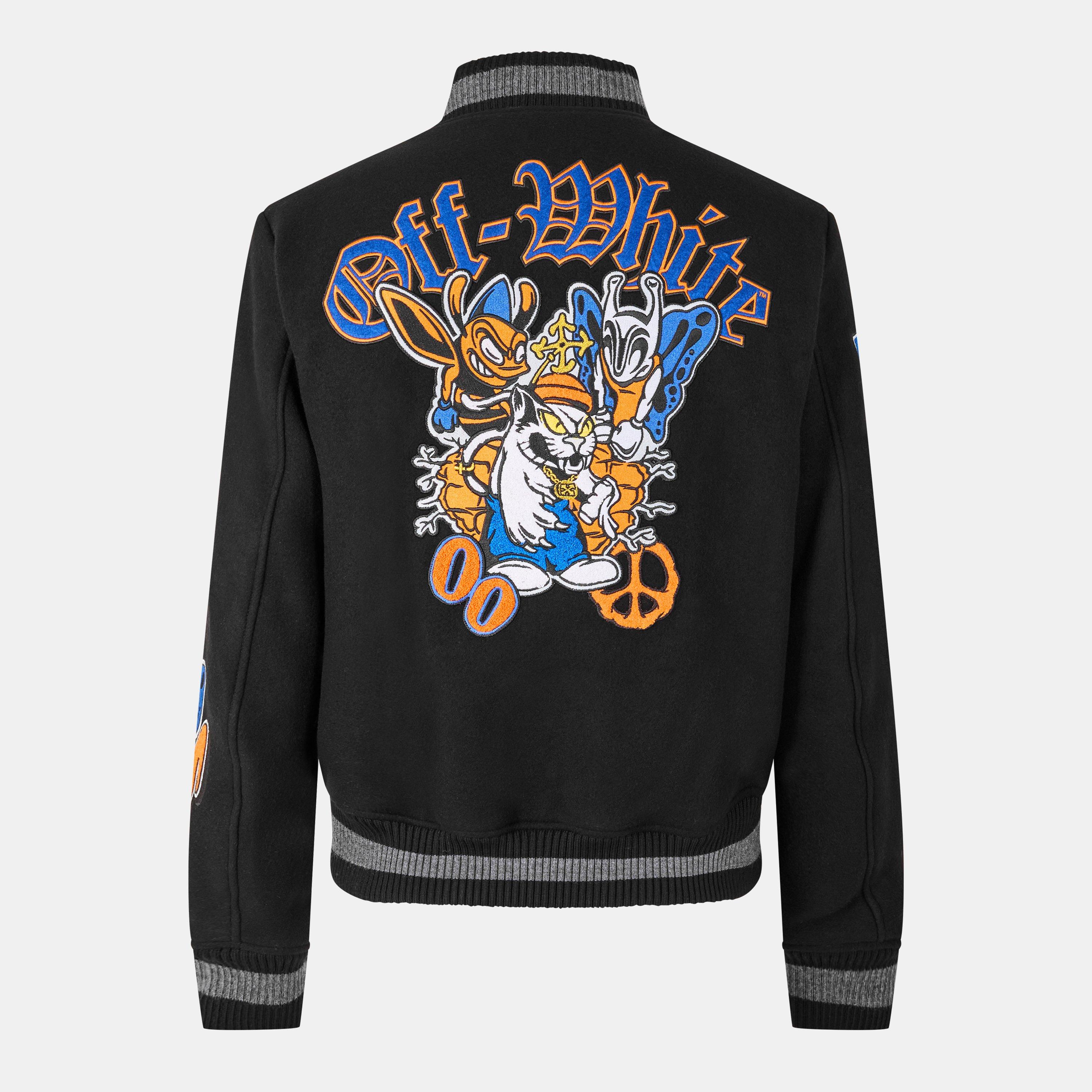 Black Multi - Off White - Men's Off-White Varsity Jacket - 2