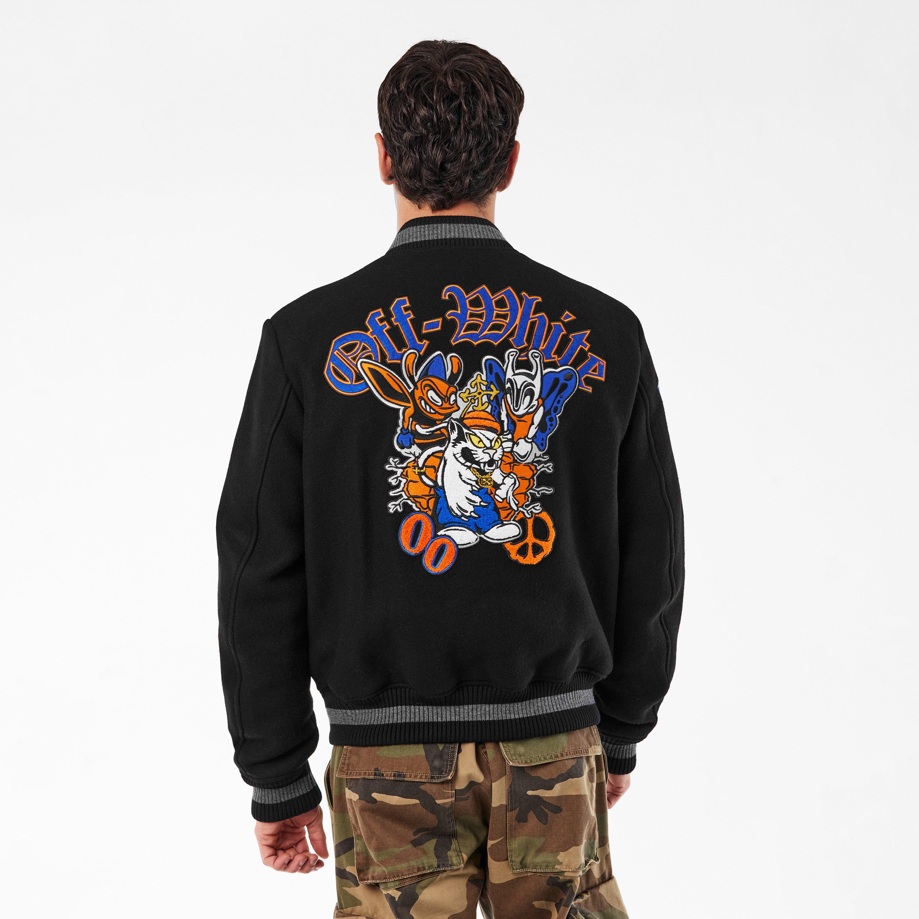 Black Multi - Off White - Men's Off-White Varsity Jacket - 4