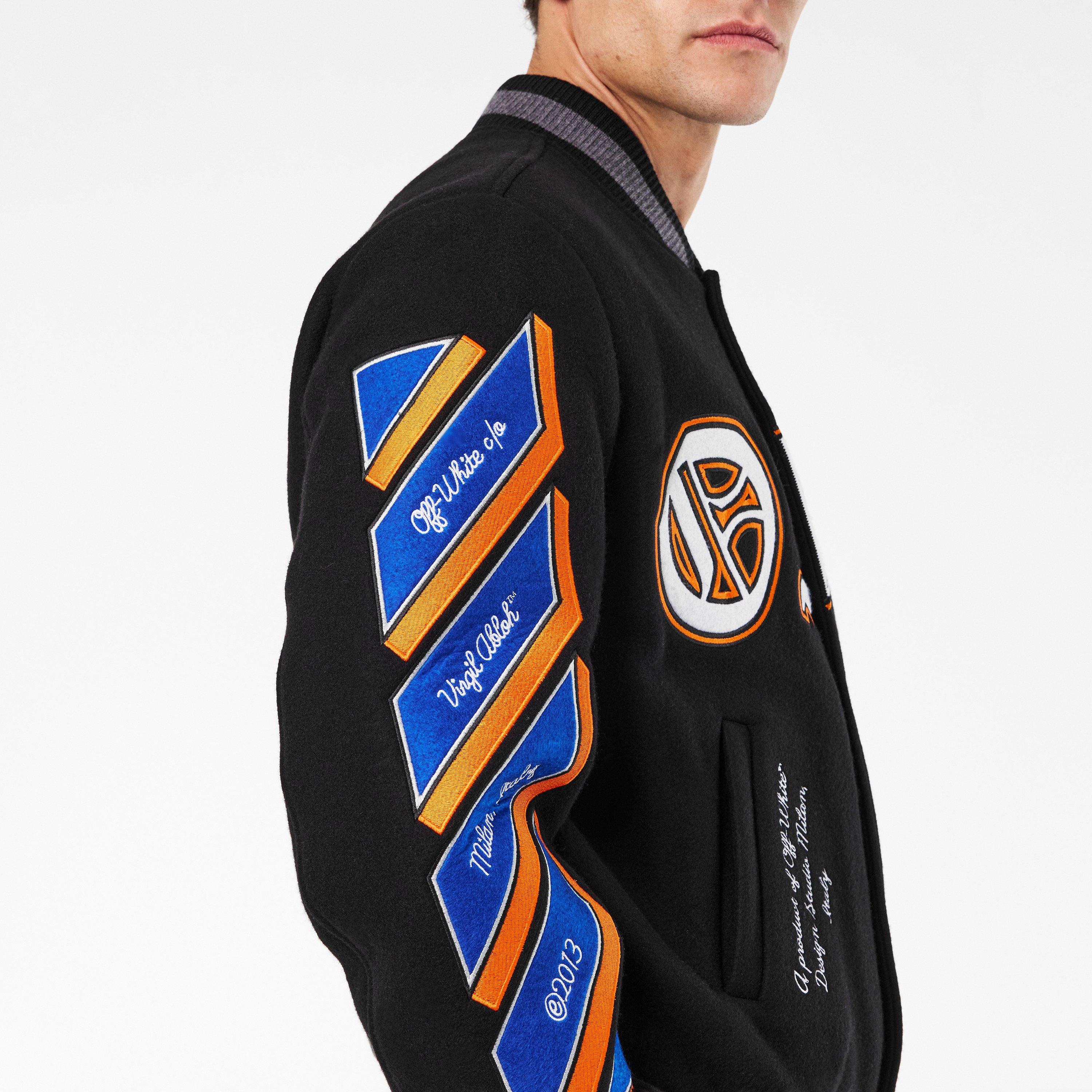 Black Multi - Off White - Men's Off-White Varsity Jacket - 5