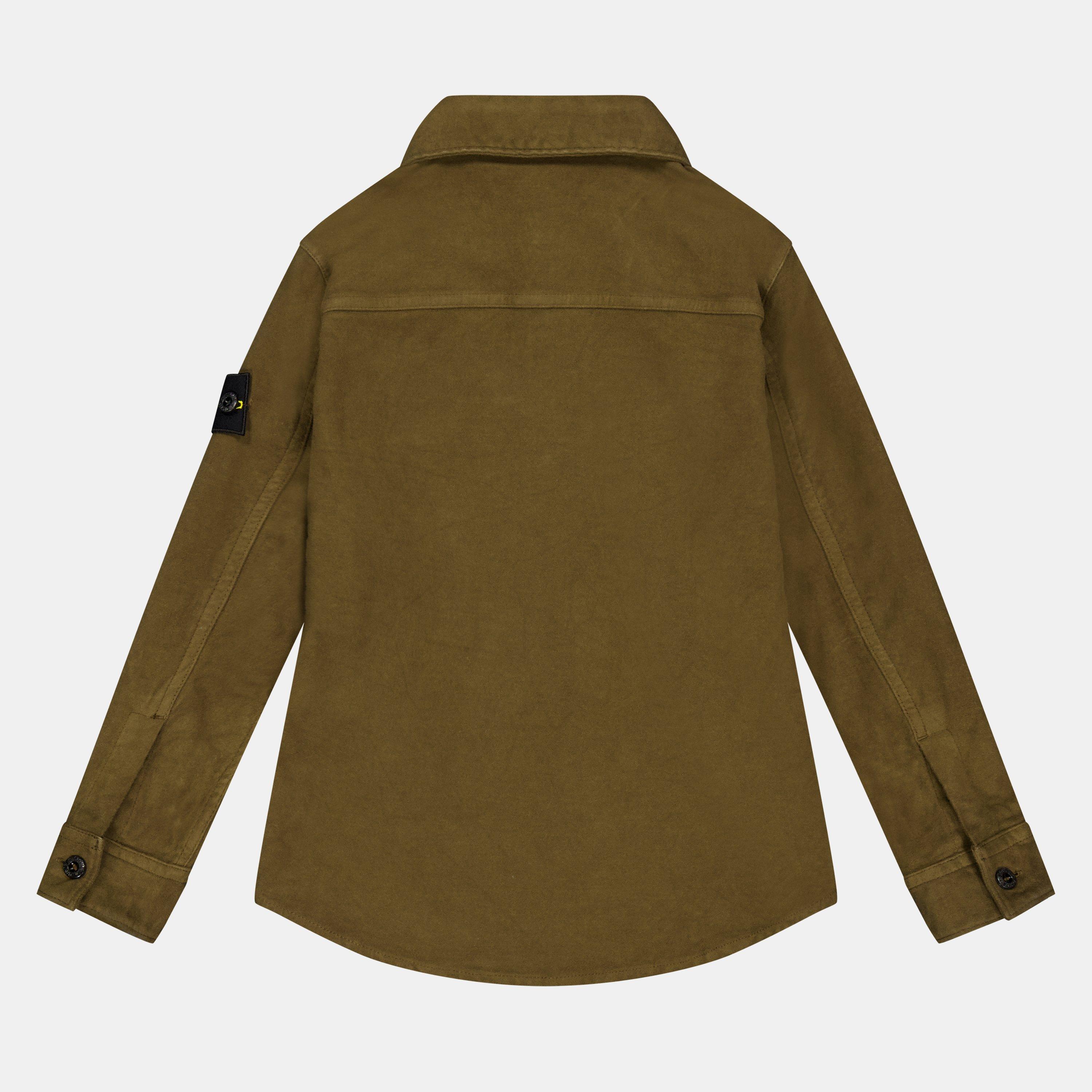 Mil Green V0054 - Stone Island - Kids' Technical Fabric Overshirt - 2