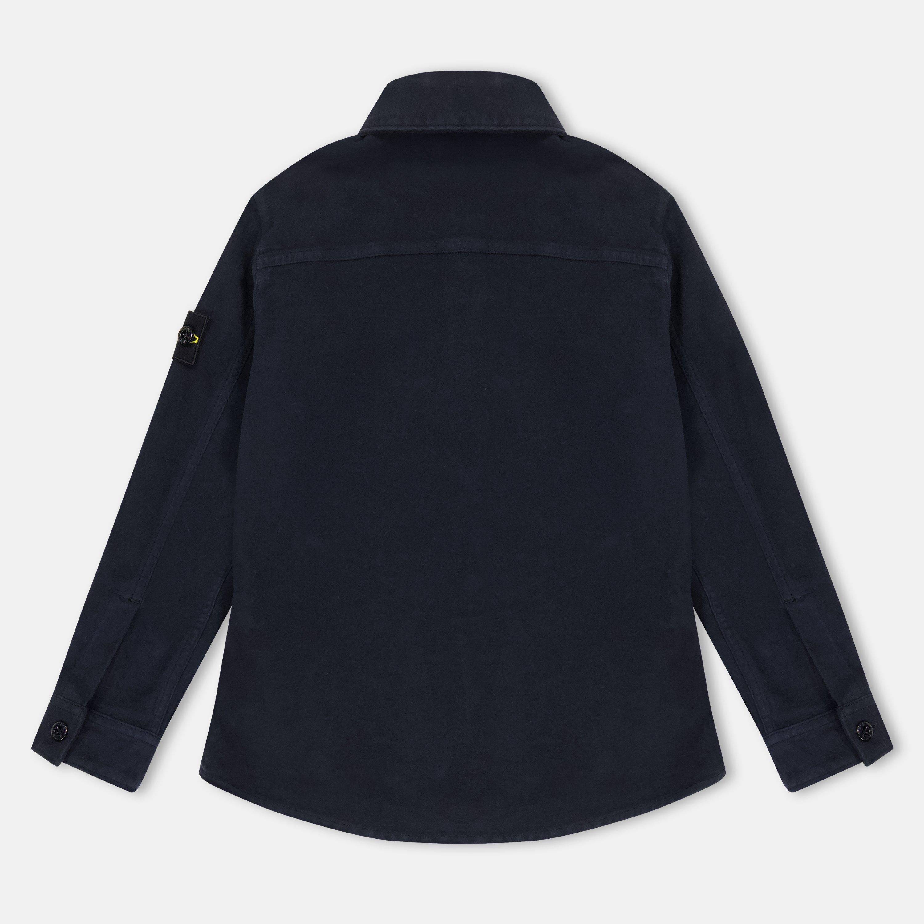 Navy V0020 - Stone Island - Kids' Technical Fabric Overshirt - 2