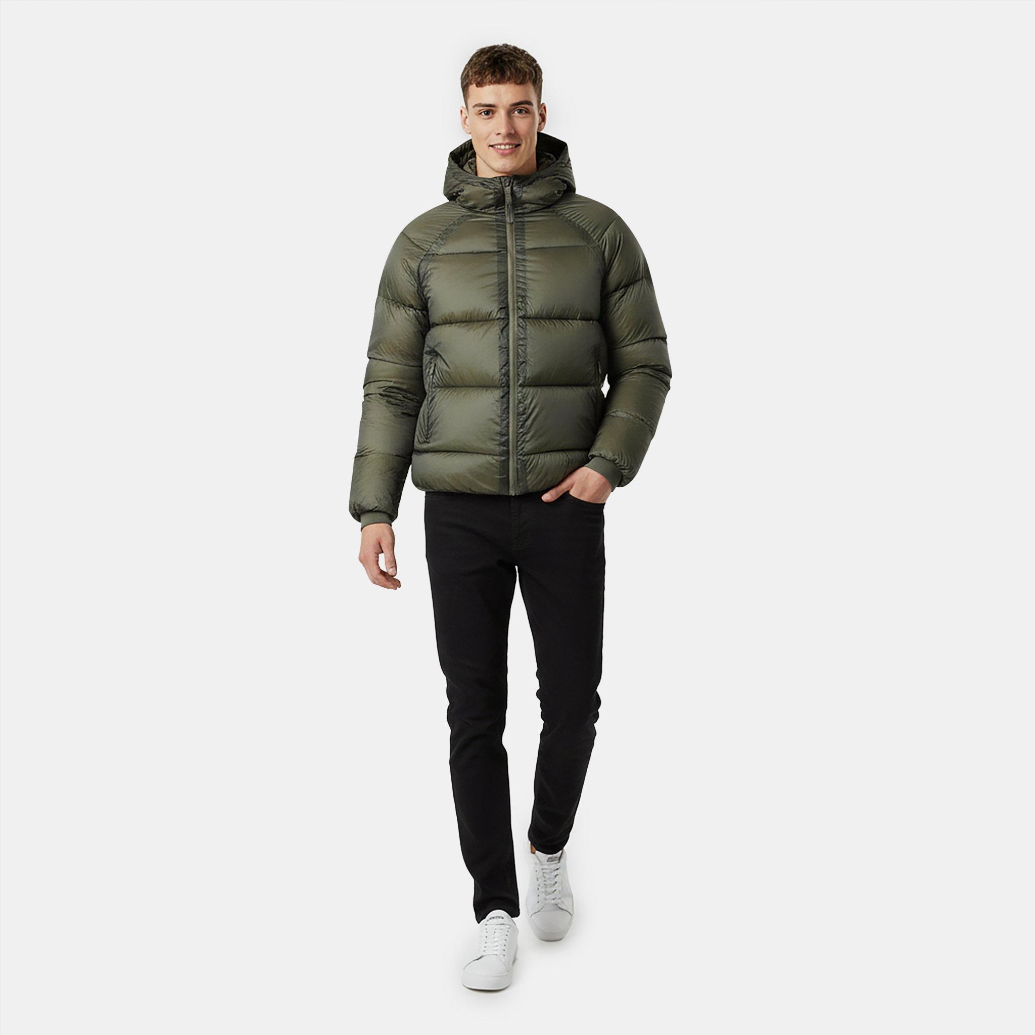 Khaki - Jack Wills - Men's Harley Water and Wind Resistant Short Puffer Jacket - 5