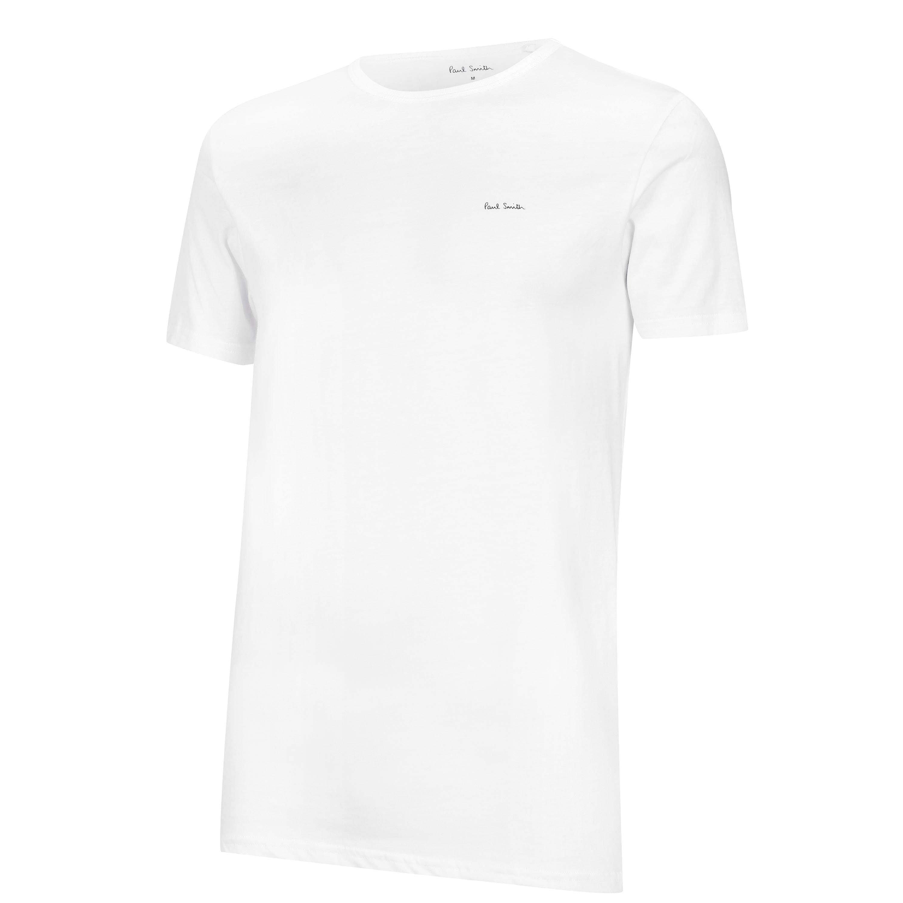 White 01 - Paul Smith - Mens Regular Fit Chest Logo T-Shirt - 11