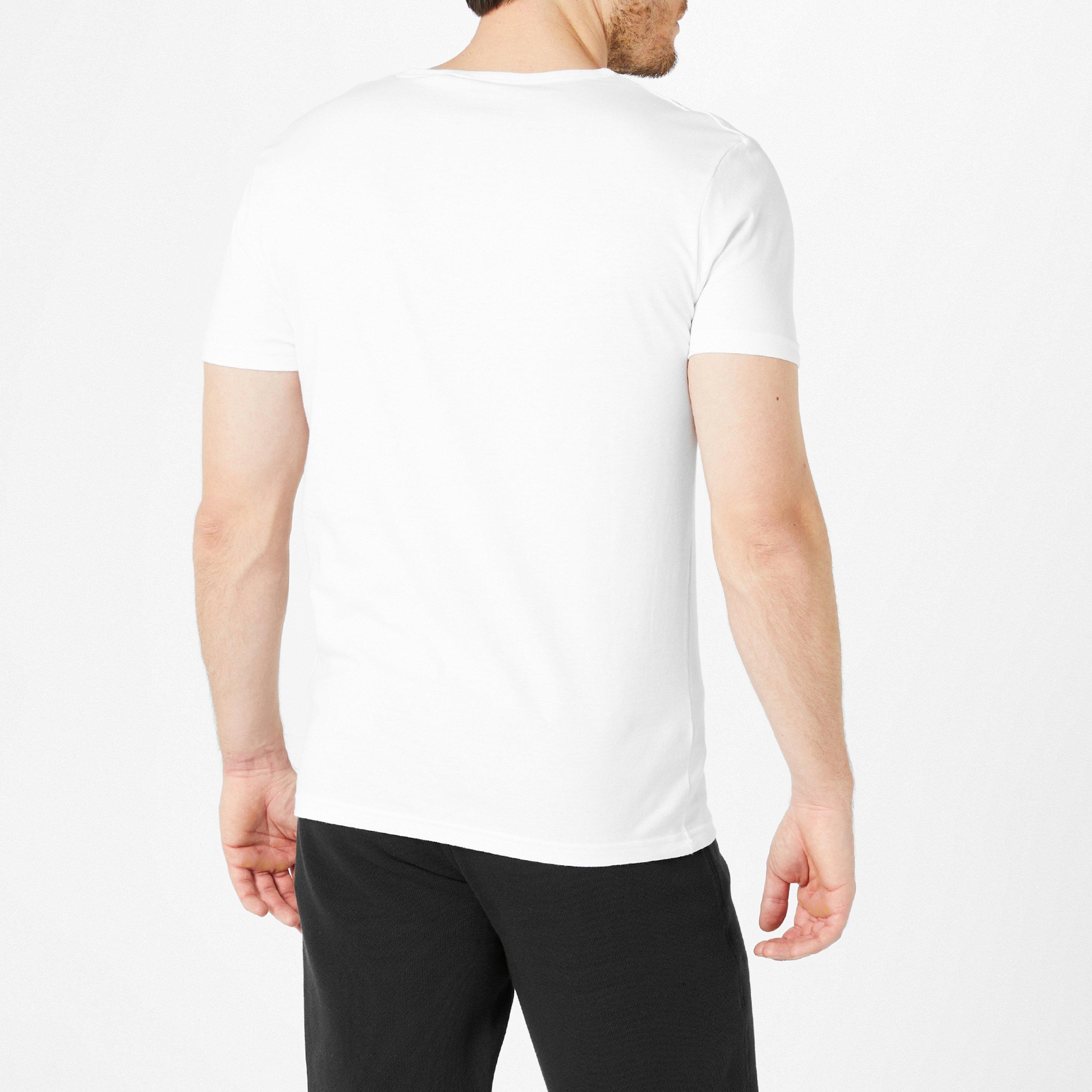 White 01 - Paul Smith - Mens Regular Fit Chest Logo T-Shirt - 4