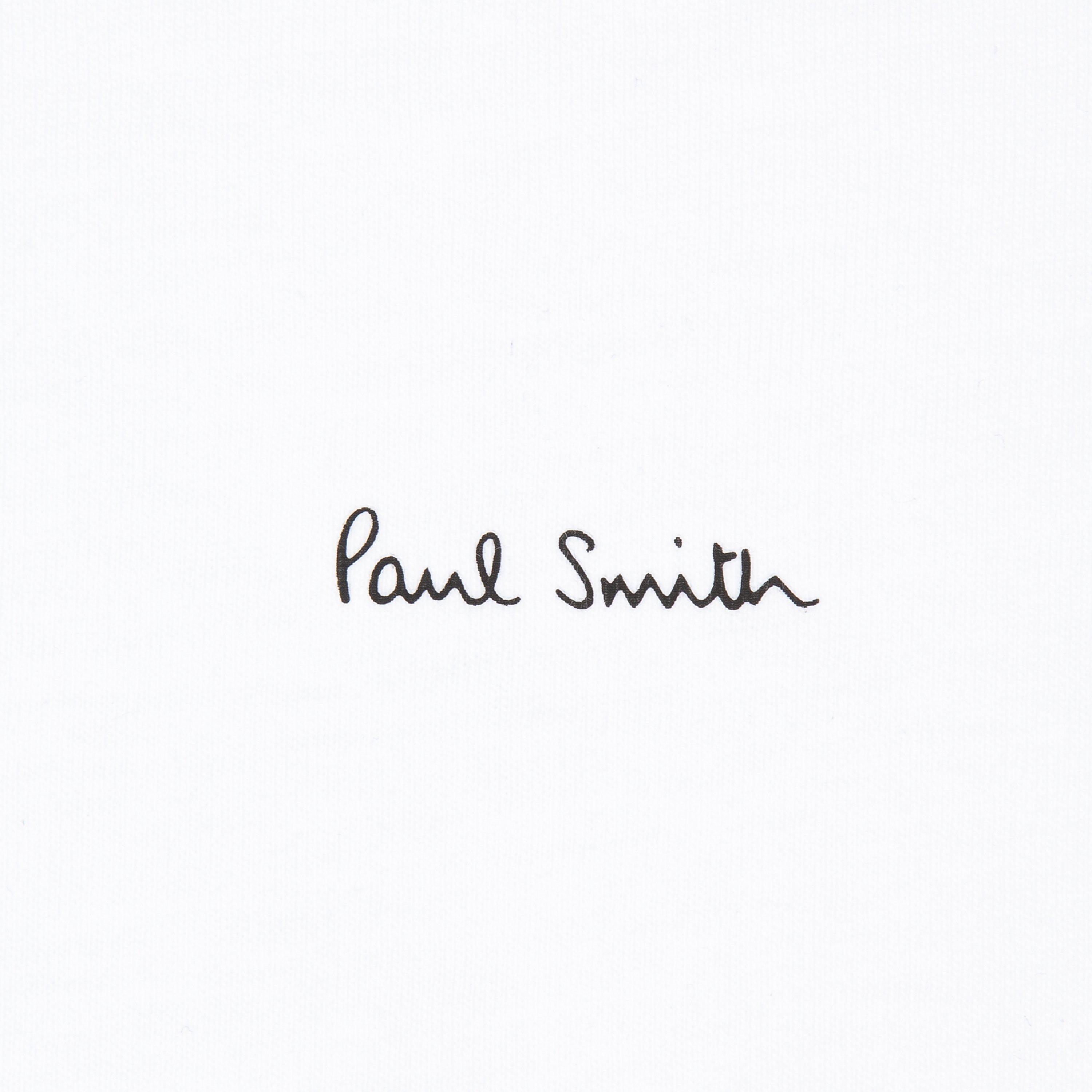 White 01 - Paul Smith - Mens Regular Fit Chest Logo T-Shirt - 6