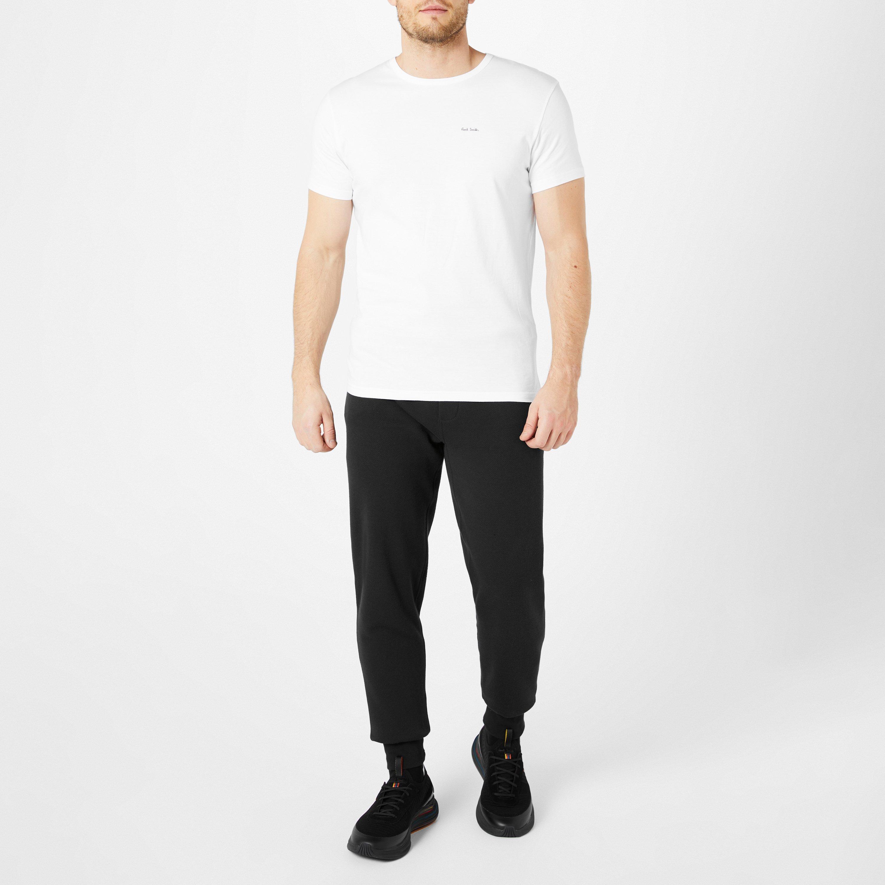 White 01 - Paul Smith - Mens Regular Fit Chest Logo T-Shirt - 7
