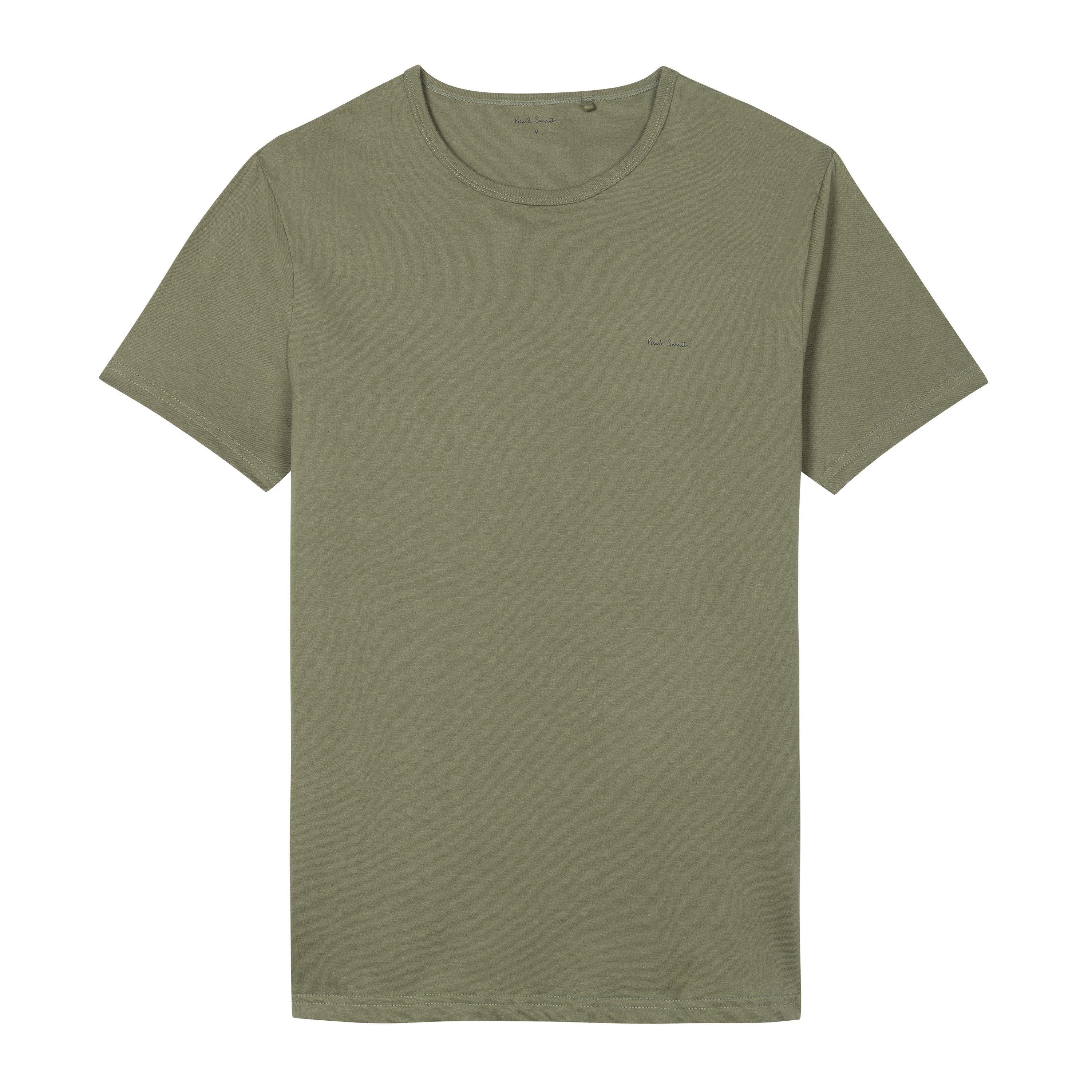 Paul Smith Men's Regular Fit Chest Logo T-Shirt - Khaki 35 - M