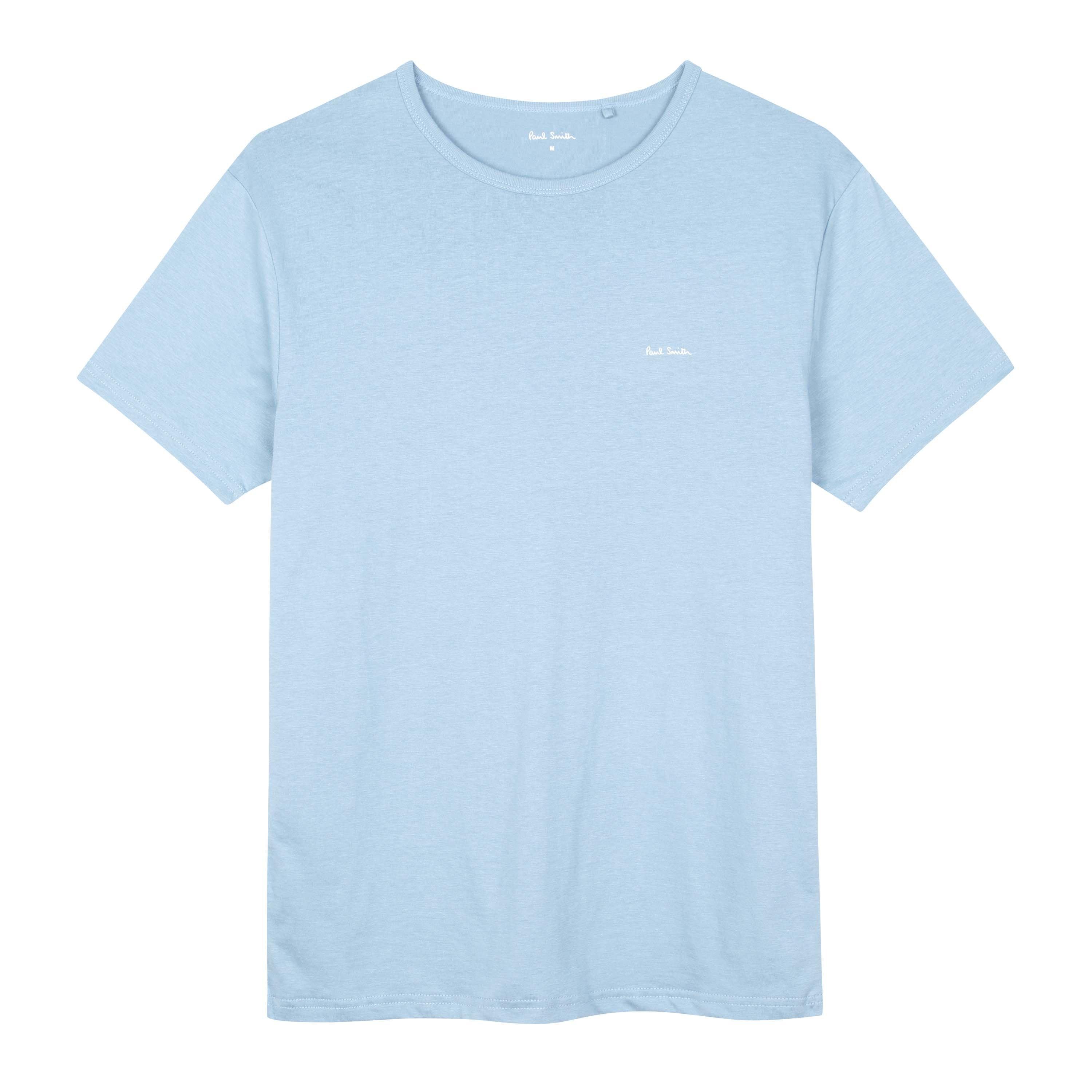 Paul Smith Men's Regular Fit Chest Logo T-Shirt - Pale Blue 45 - M