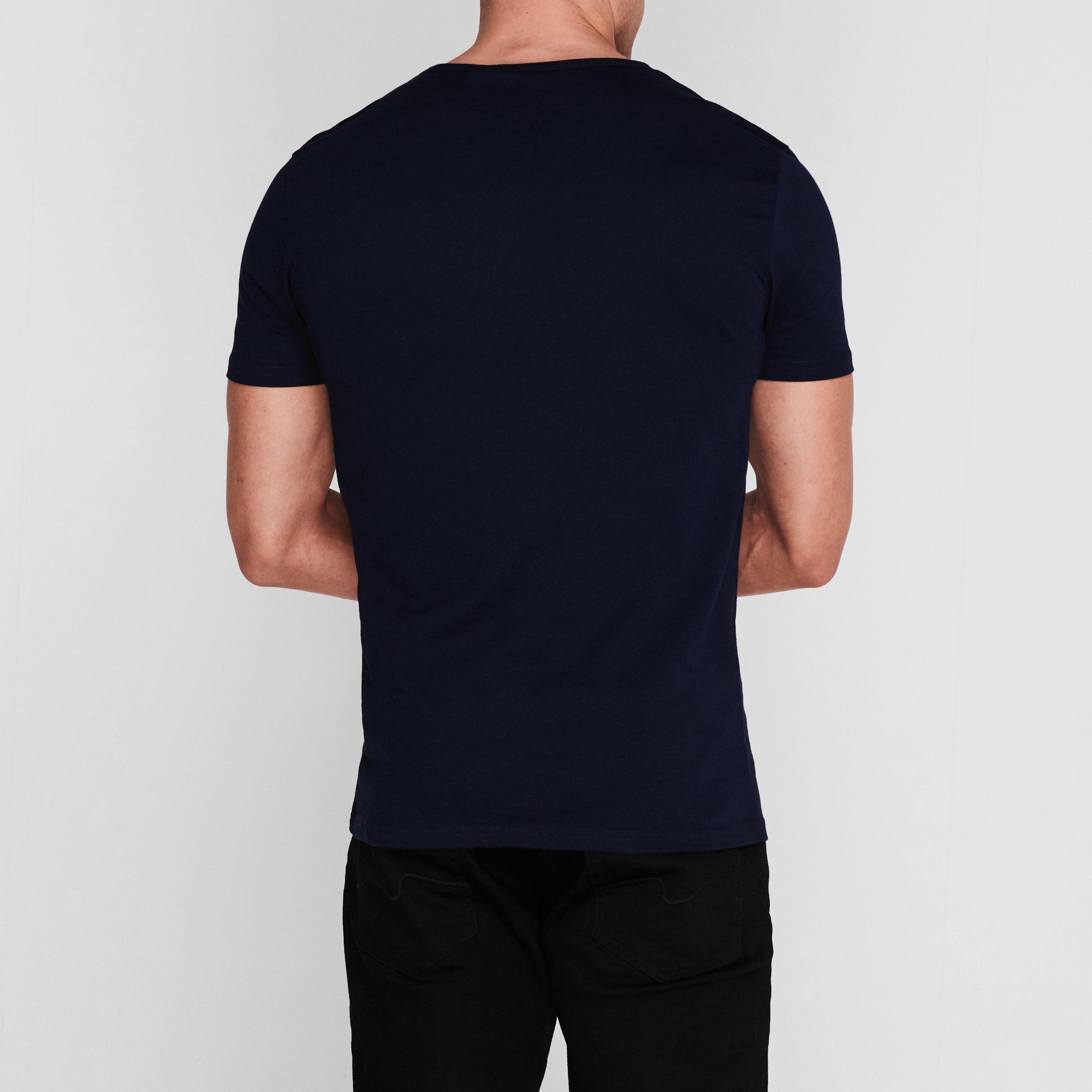 Navy 47 - Paul Smith - Mens Regular Fit Chest Logo T-Shirt - 4