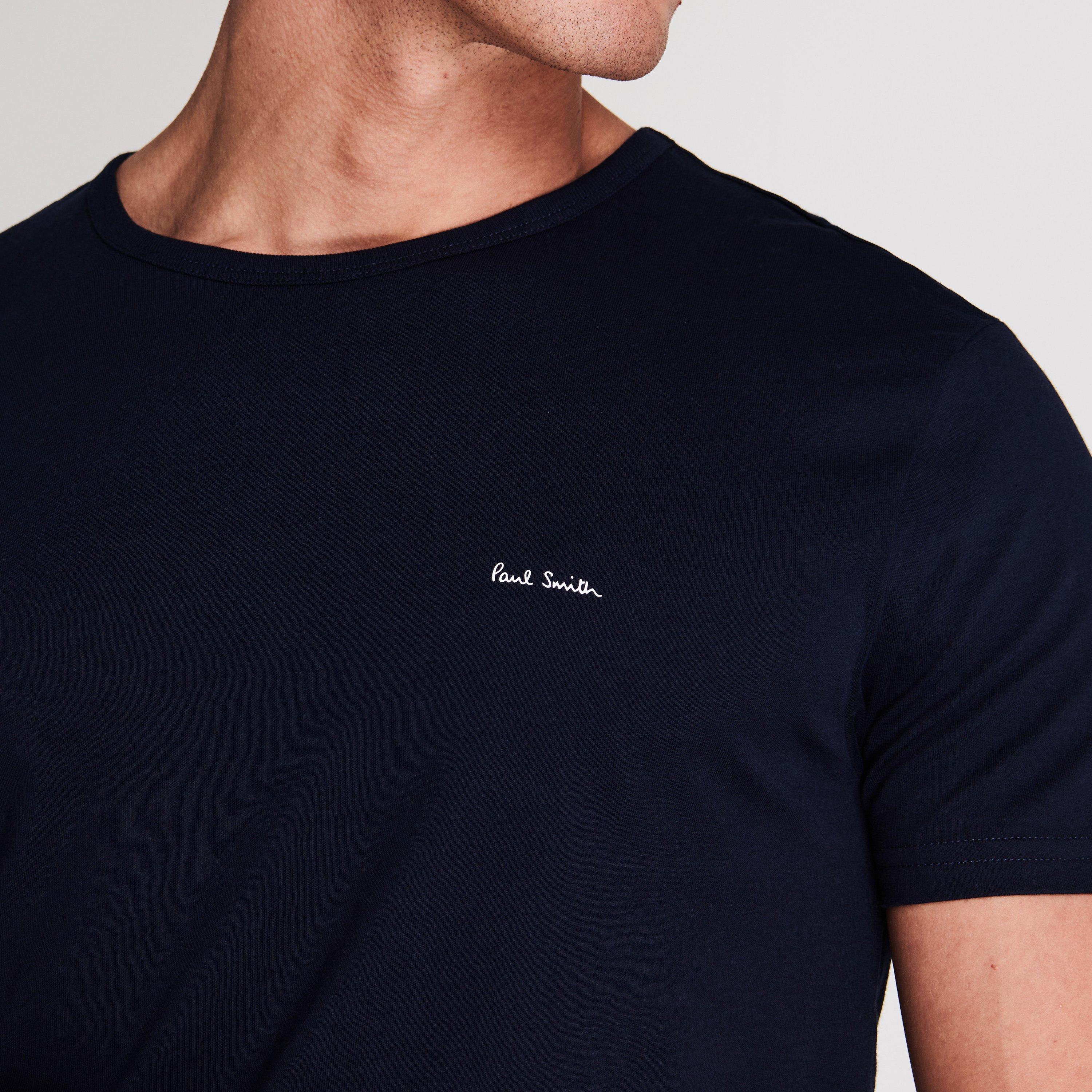 Navy 47 - Paul Smith - Mens Regular Fit Chest Logo T-Shirt - 6