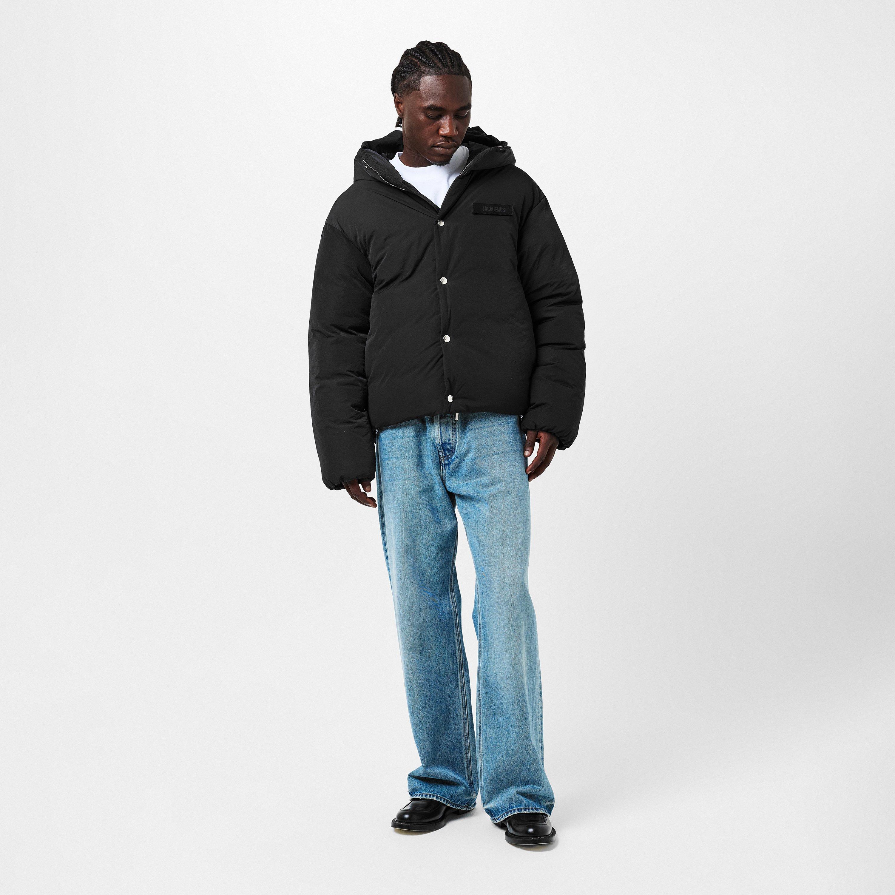Black - Jacquemus - Men's Cropped Short Puffer Jacket - 6