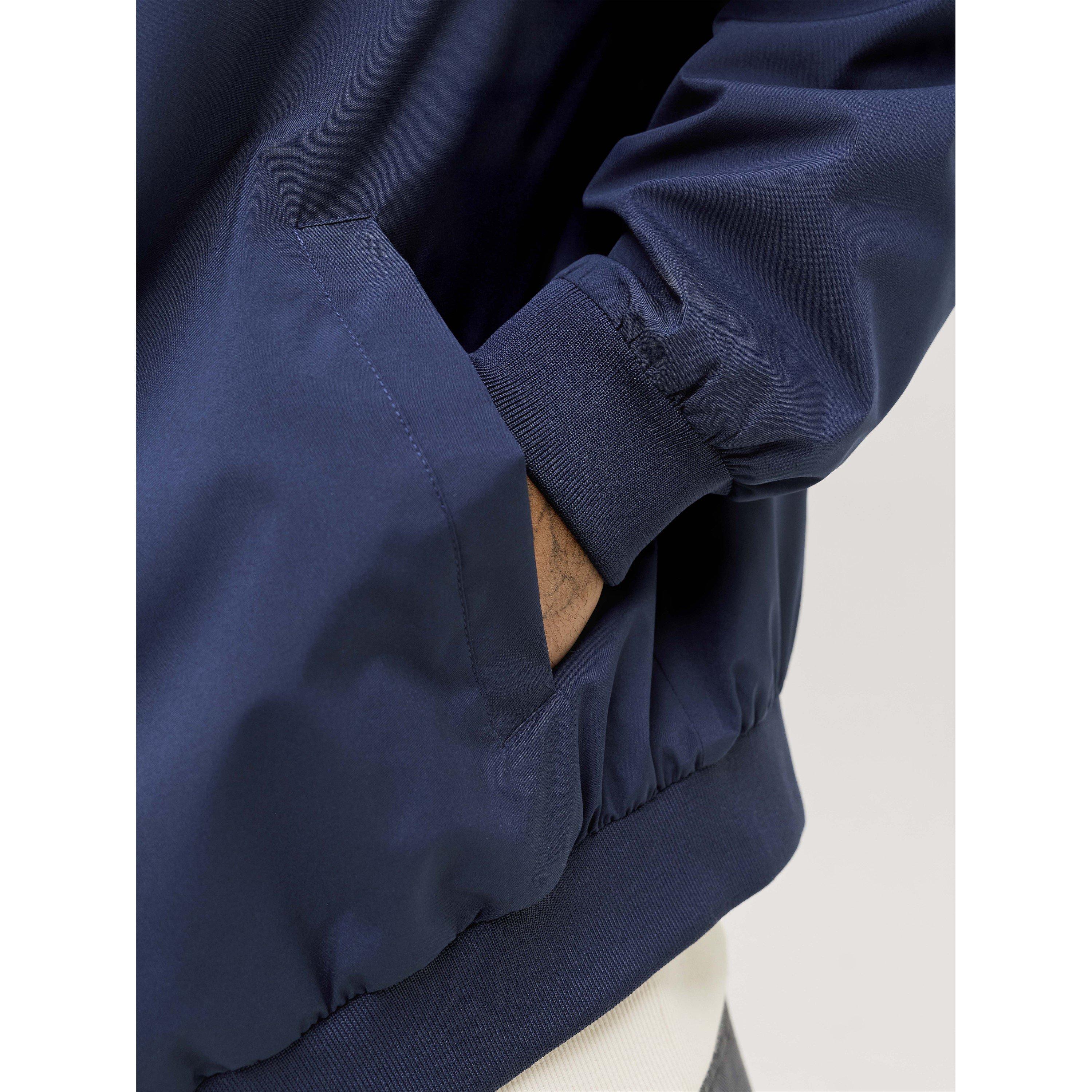 Navy Blazer - Jack and Jones - Men's Charge Full-Zip Stand-Collar Bomber - 3