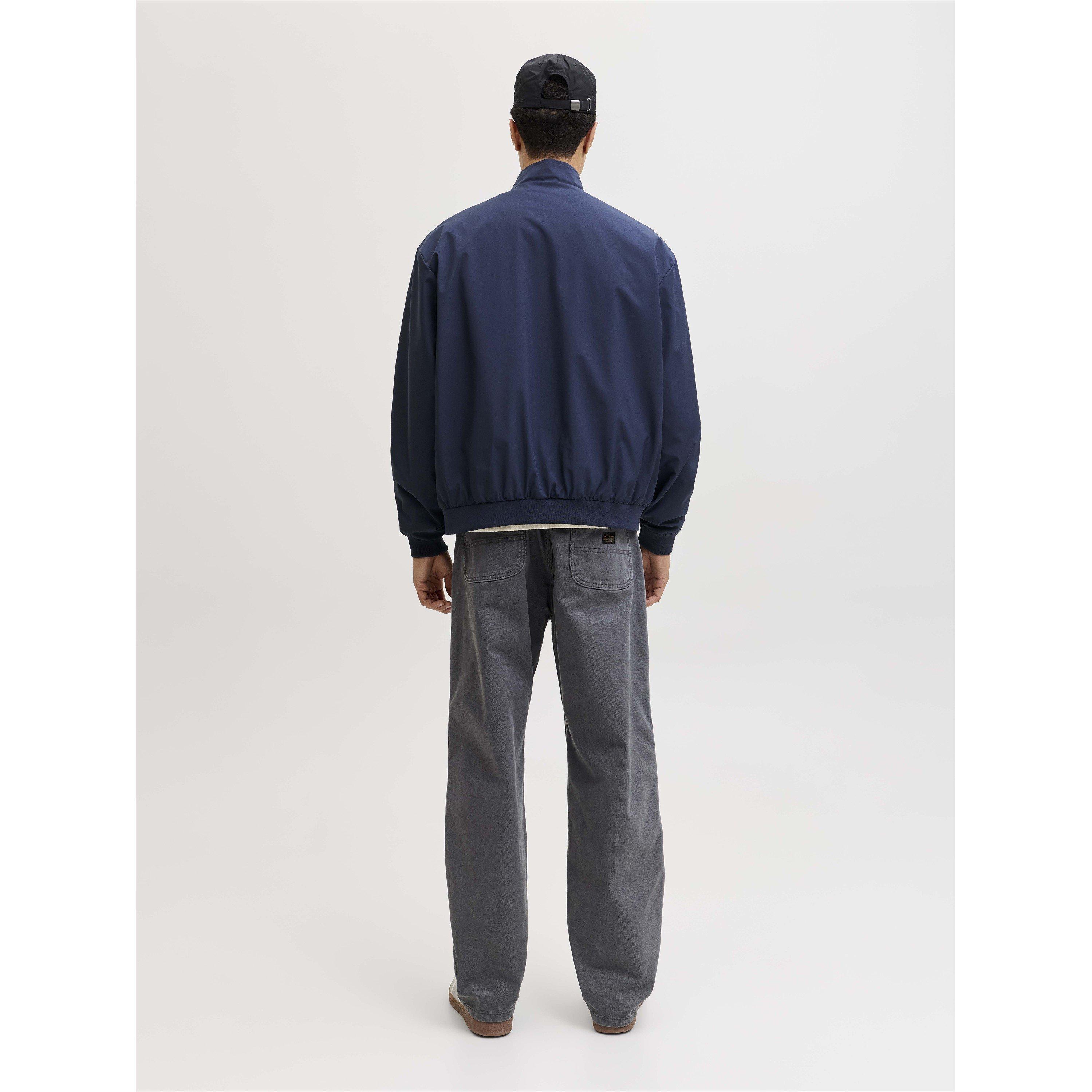 Navy Blazer - Jack and Jones - Men's Charge Full-Zip Stand-Collar Bomber - 6