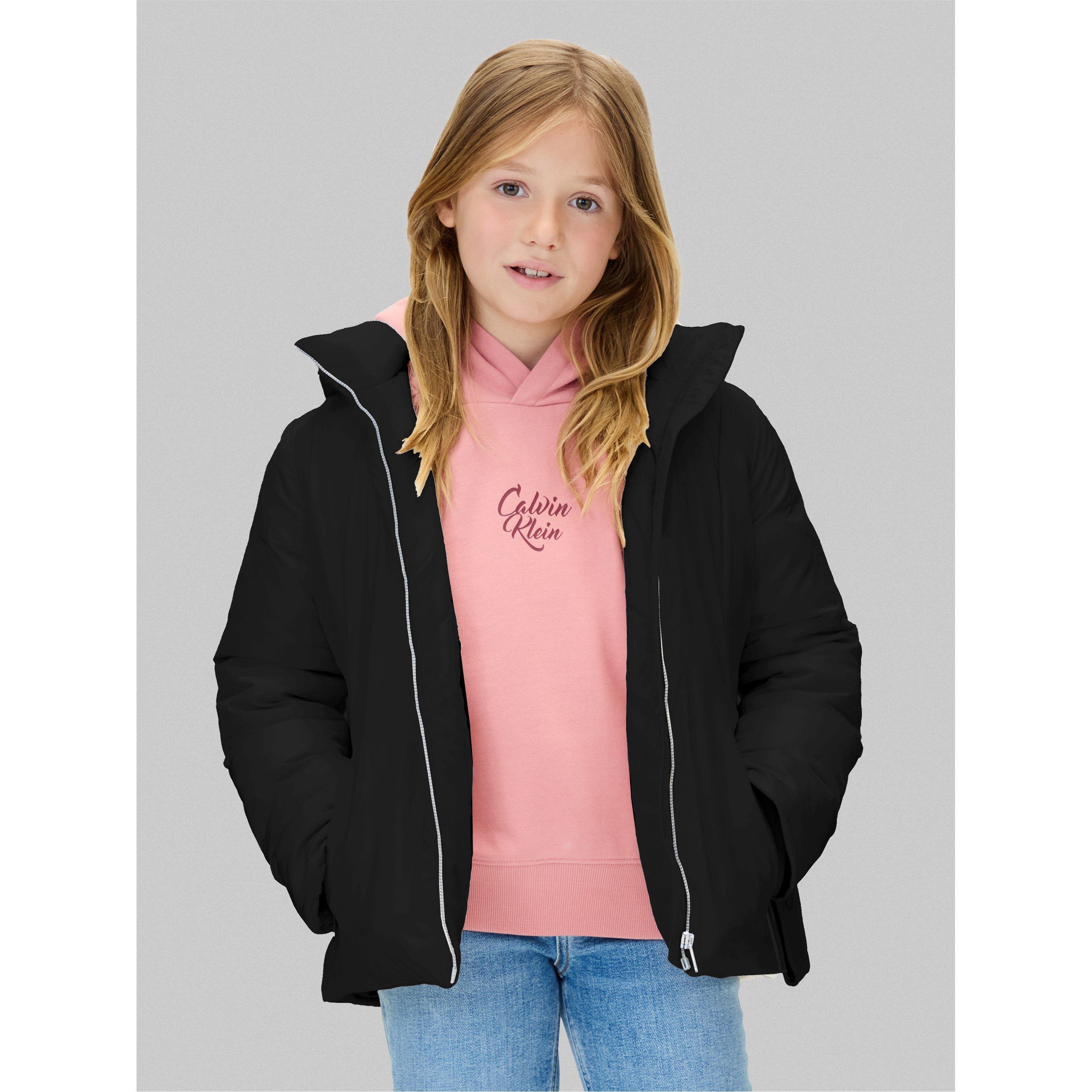 CK Black BEH - Calvin Klein Jeans - Kids' Belted Medium Puffer Jacket - 2