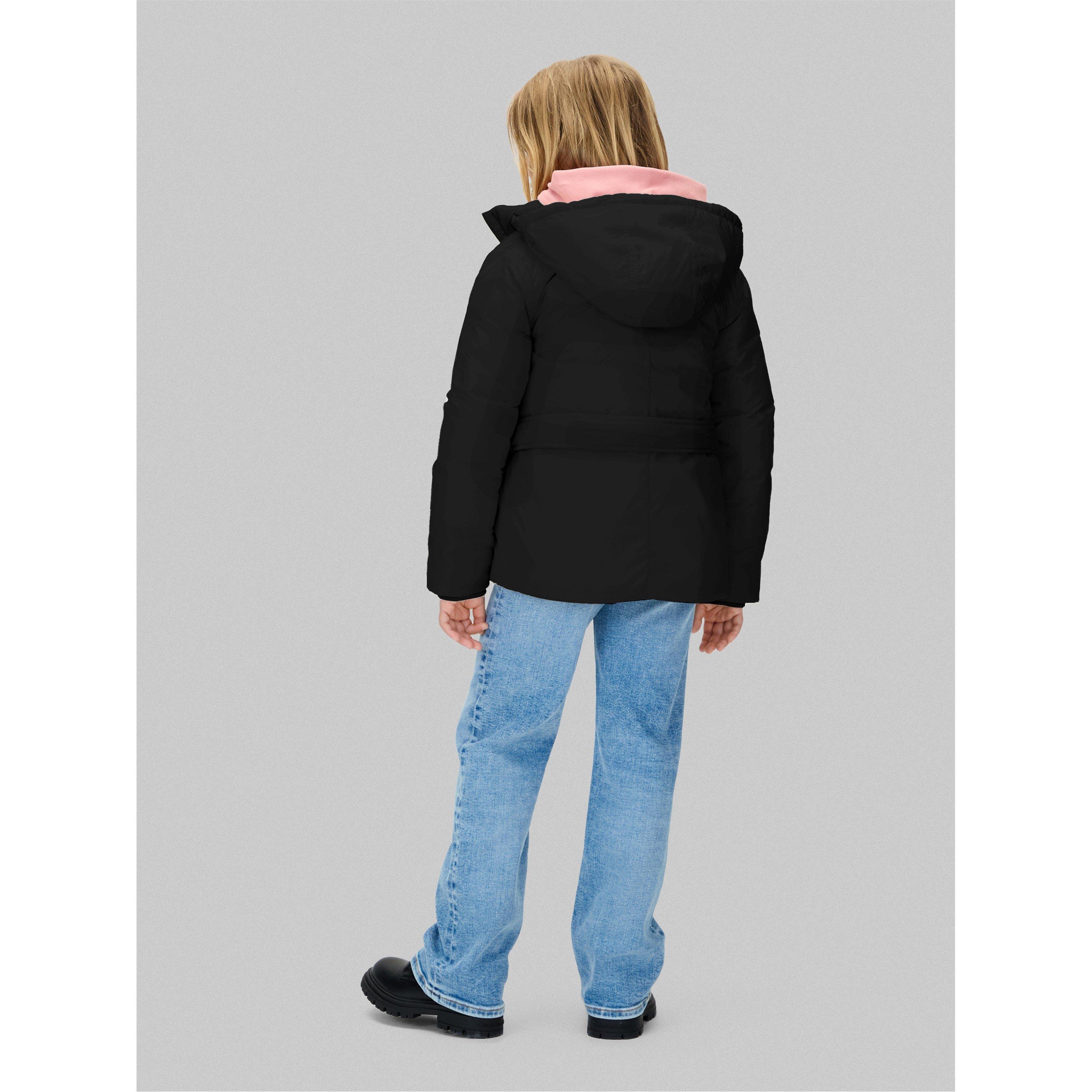 CK Black BEH - Calvin Klein Jeans - Kids' Belted Medium Puffer Jacket - 3