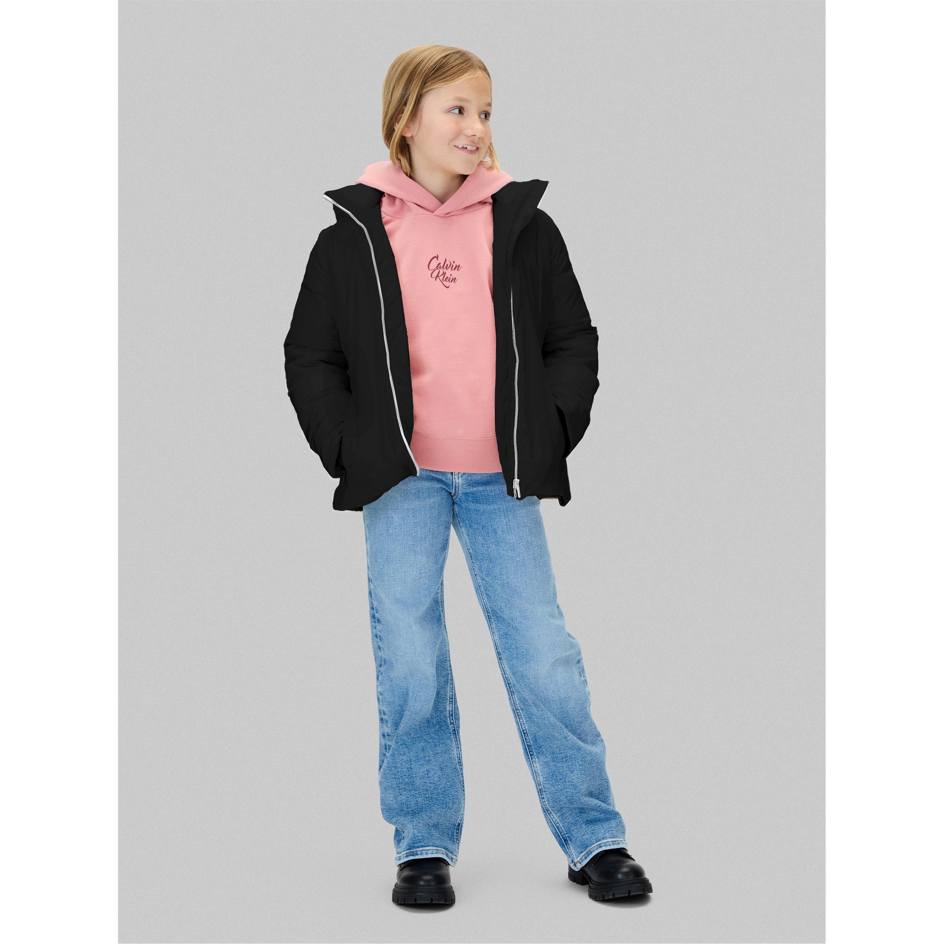 CK Black BEH - Calvin Klein Jeans - Kids' Belted Medium Puffer Jacket - 4