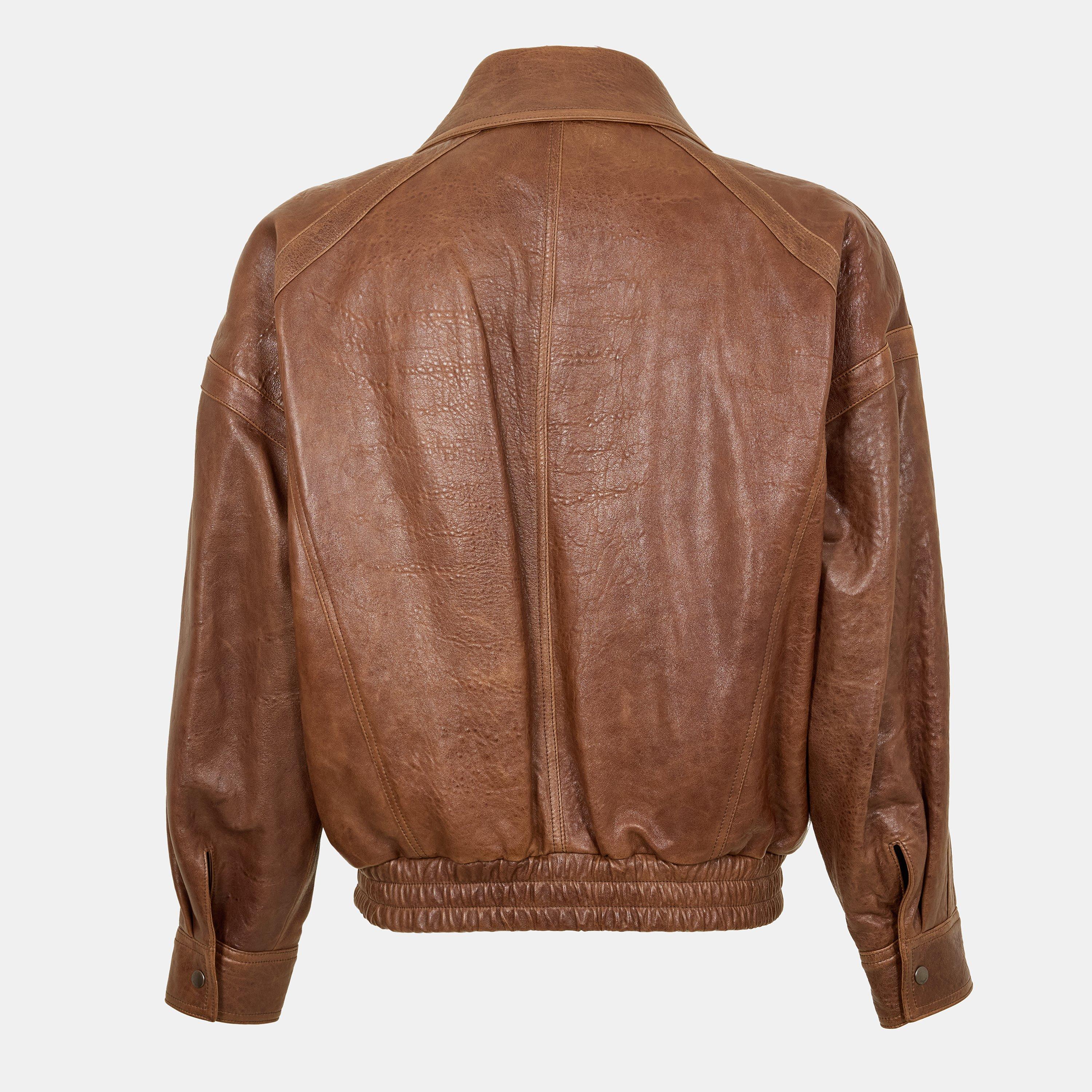 Brown - Saint Laurent - Men's  Tailored Leather Jacket - 2