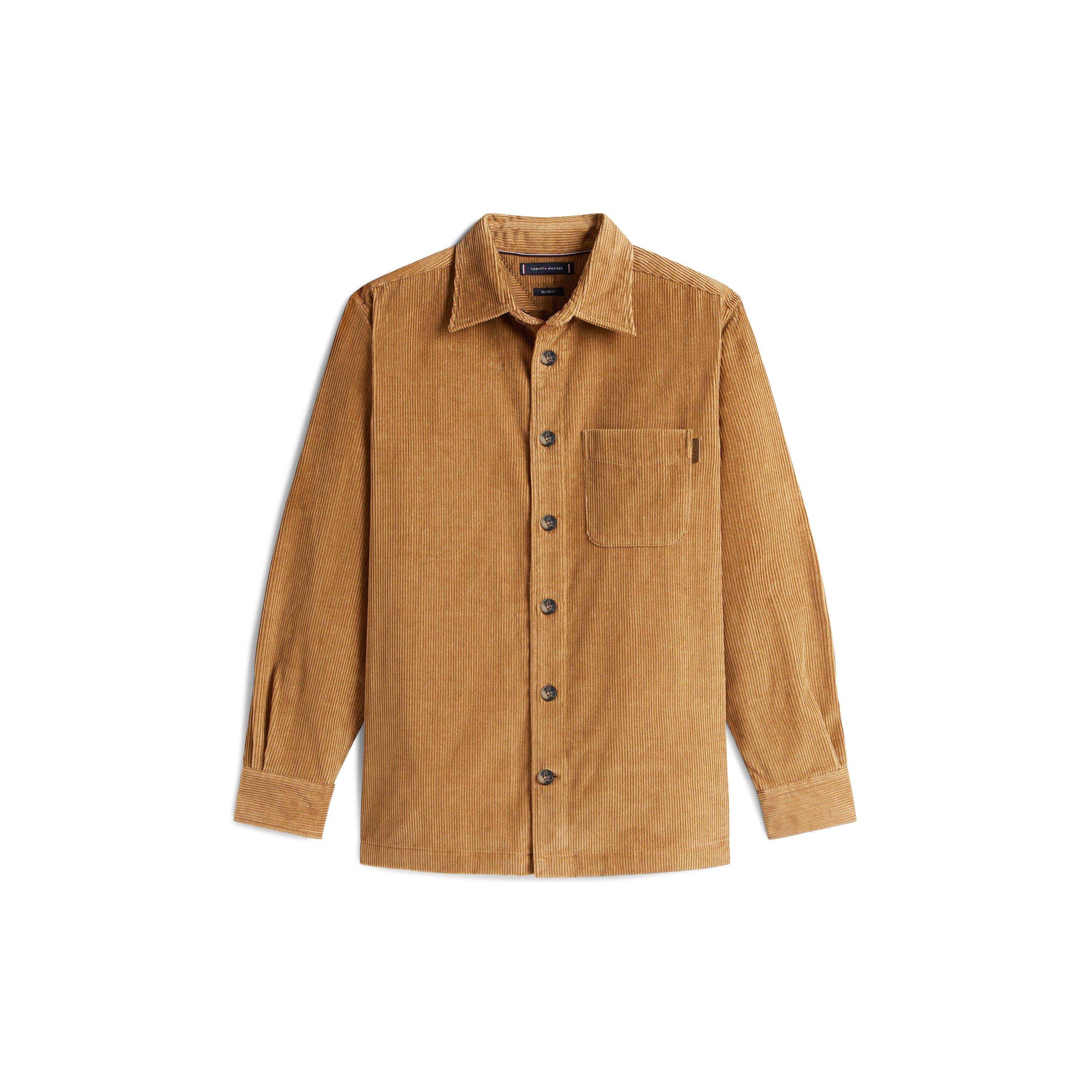 Tommy Hilfiger Men's Cord Overshirt - Hickory 0HD - M