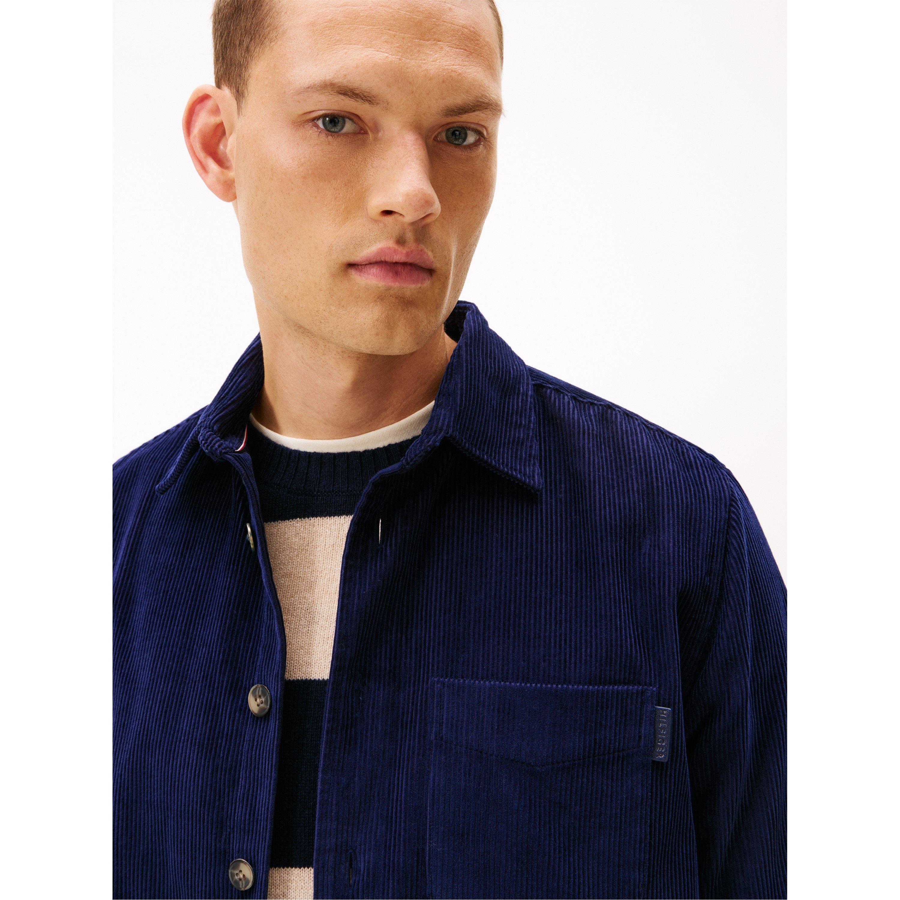 Navy BCL - Tommy Hilfiger - Men's  Cord Overshirt - 5