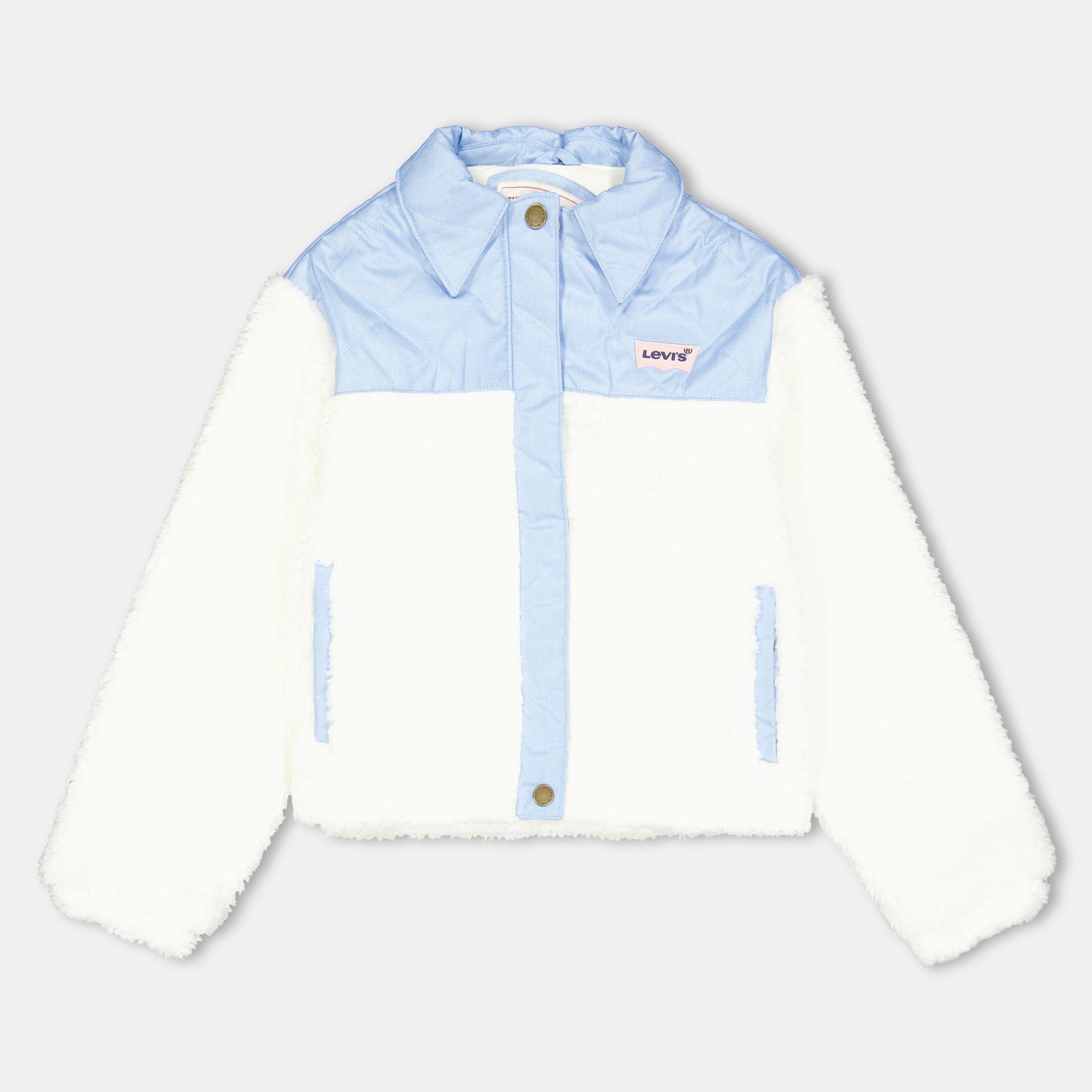 Blanc W8J - Levis - Kids' Levi's Sherpa Trucker Denim Jacket - 1