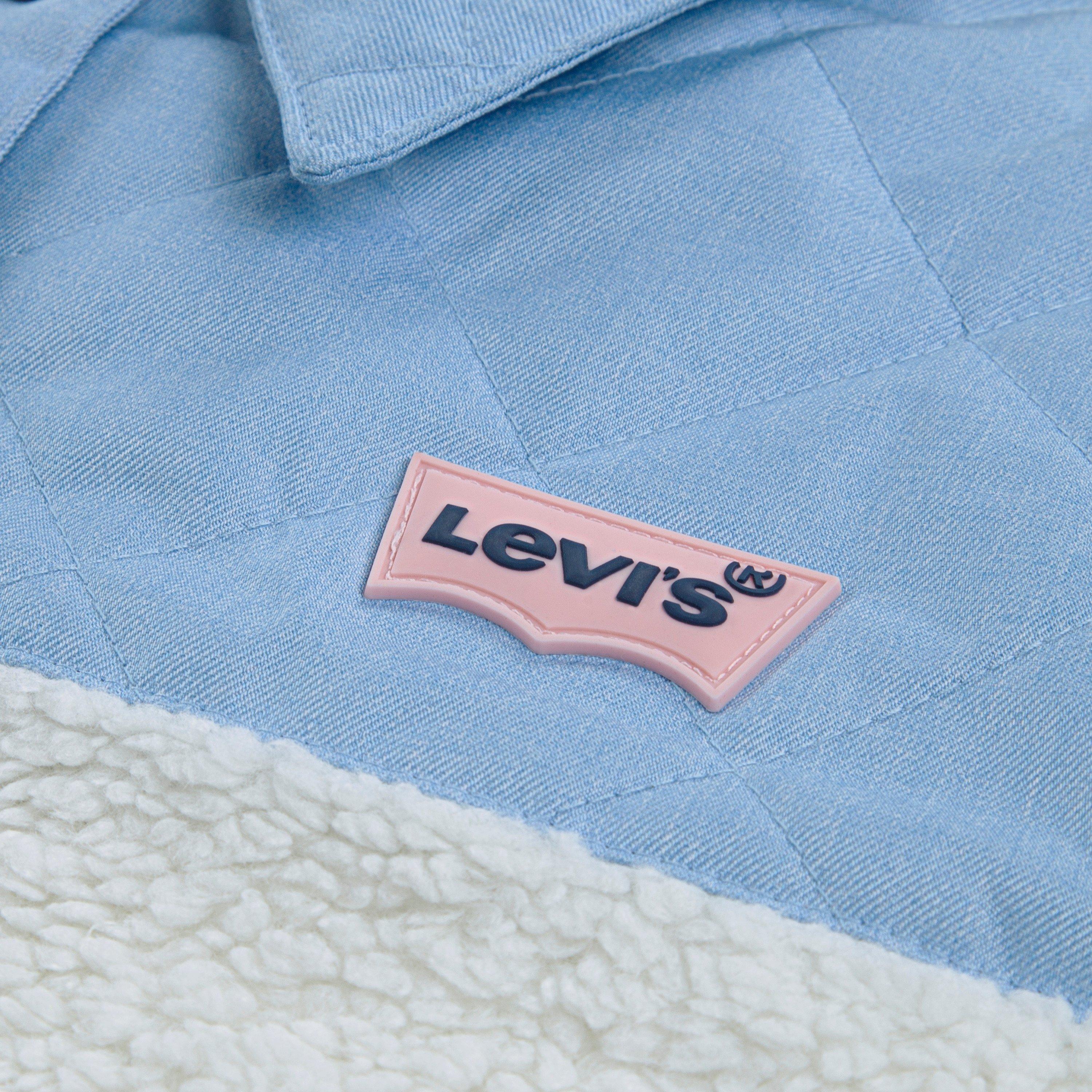Blanc W8J - Levis - Kids' Levi's Sherpa Trucker Denim Jacket - 3