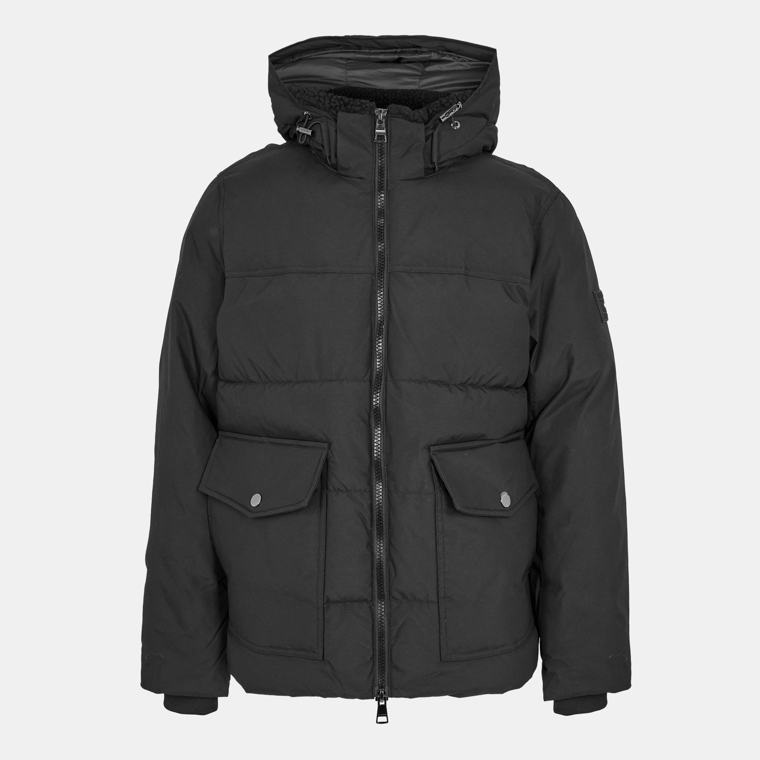 Tommy Hilfiger Men's Rockie Utility Medium-Weight Insulated Medium Puffer Jacket - Black BDS - XL