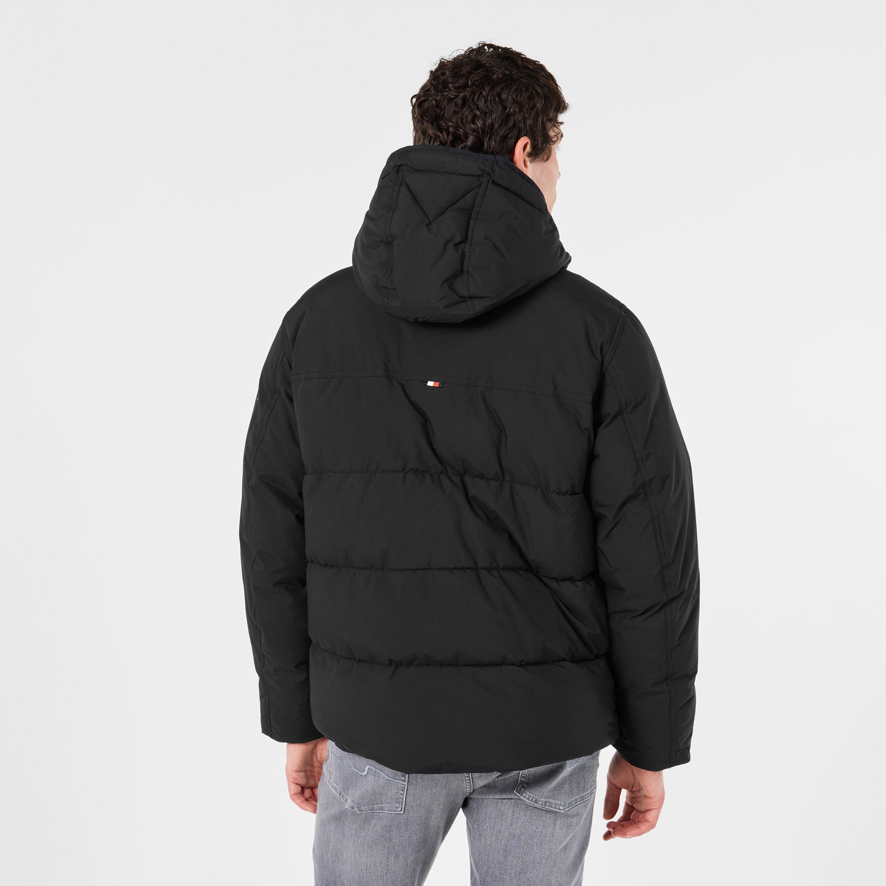 Black BDS - Tommy Hilfiger - Men's Rockie Utility Medium-Weight Insulated Medium Puffer Jacket - 4