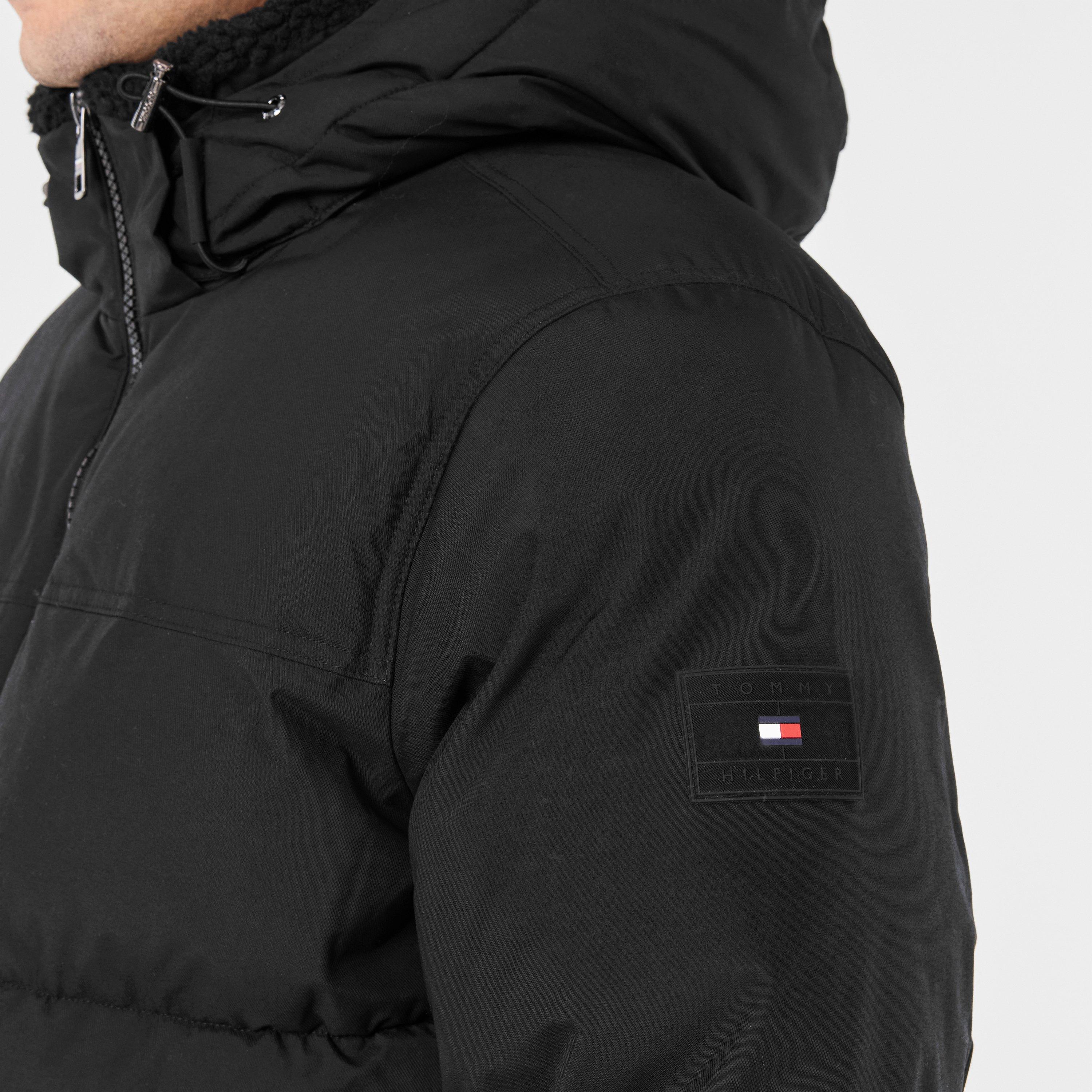 Black BDS - Tommy Hilfiger - Men's Rockie Utility Medium-Weight Insulated Medium Puffer Jacket - 5